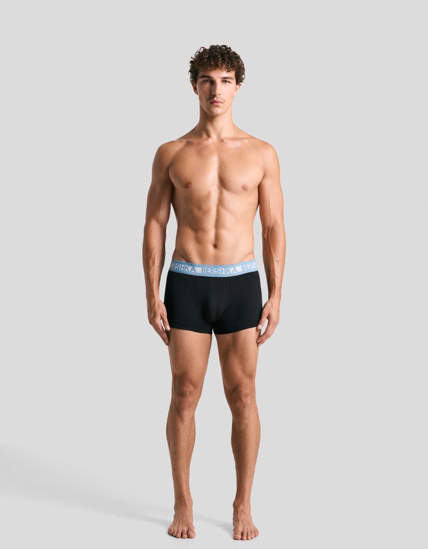Pack 3 boxers cintura larga estampado-Preto-2