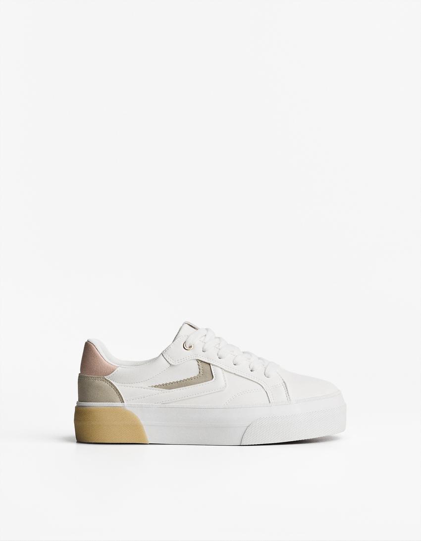 Contrast trainers-WHITE-0