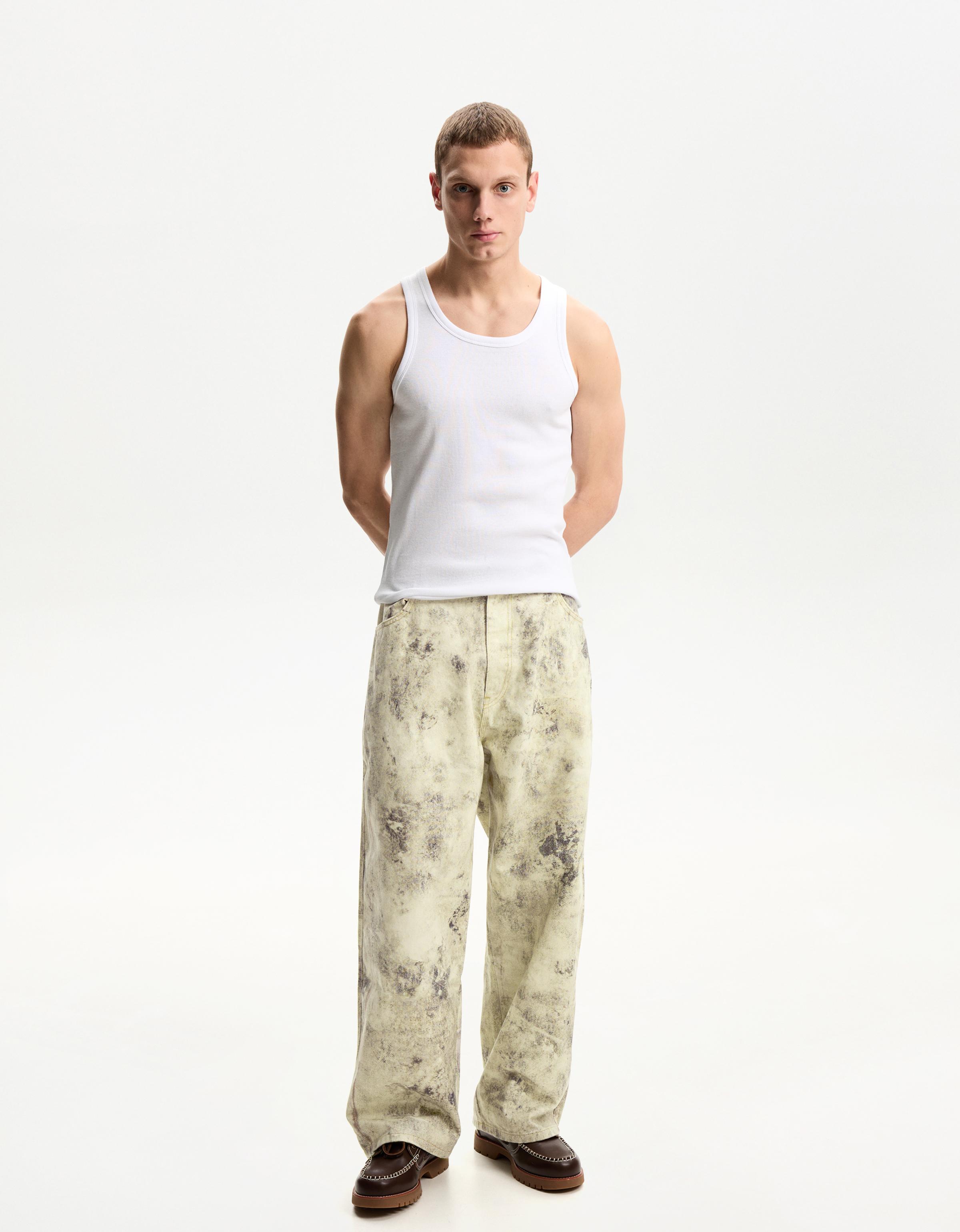 Printed balloon pants - Men | Bershka