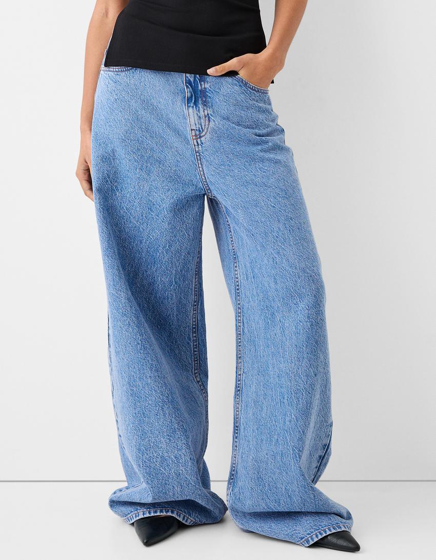Mega baggy jeans-Light blue