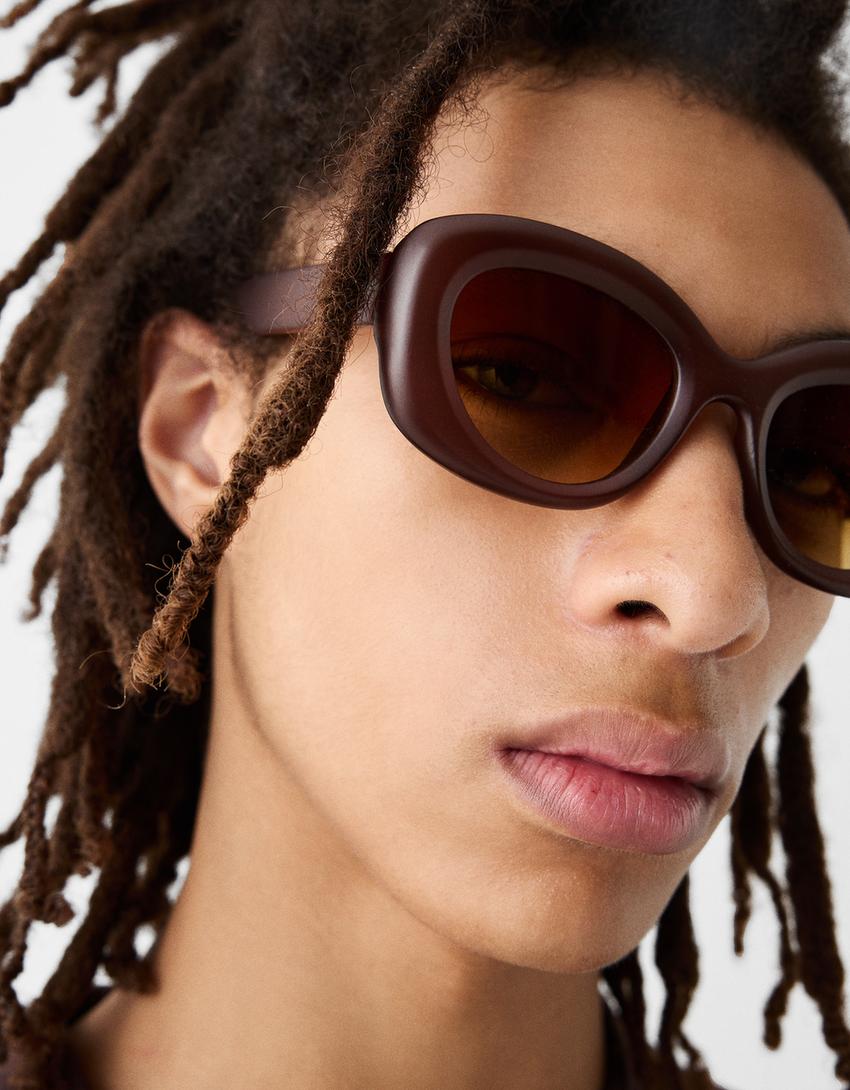Lunettes de soleil-Marron-3