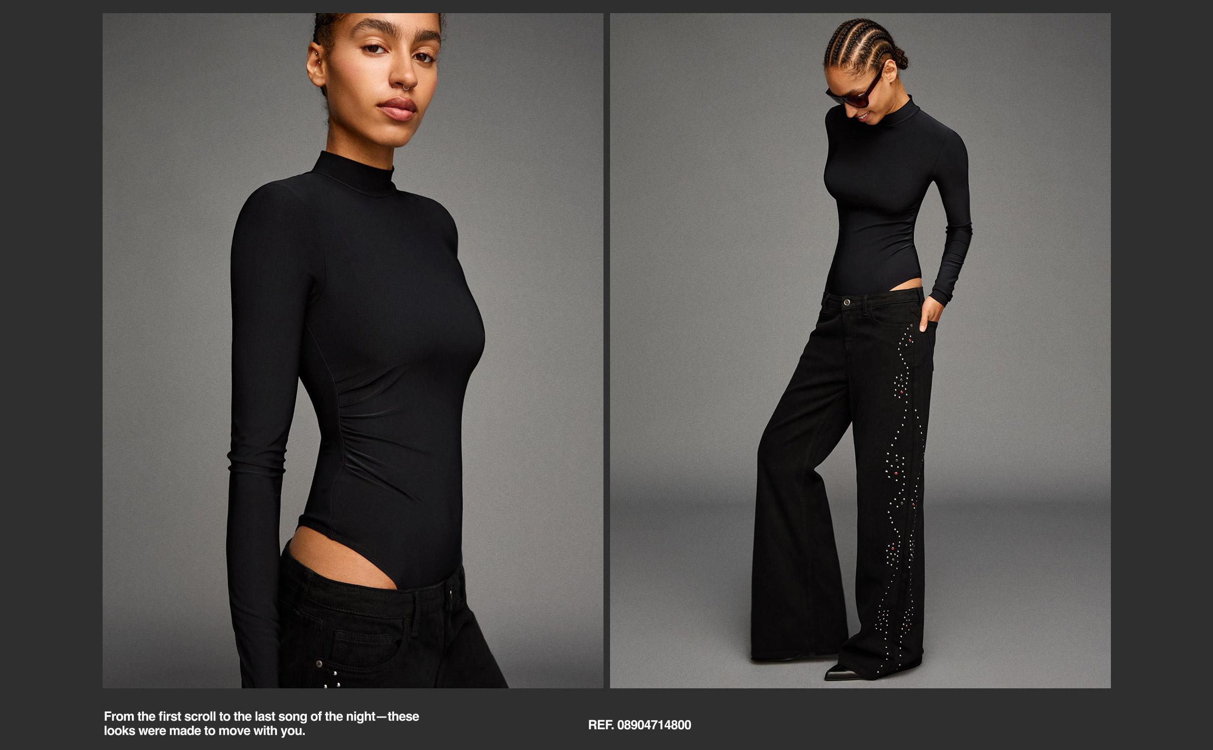 Uzun kollu boğazlı body - Görsel 15