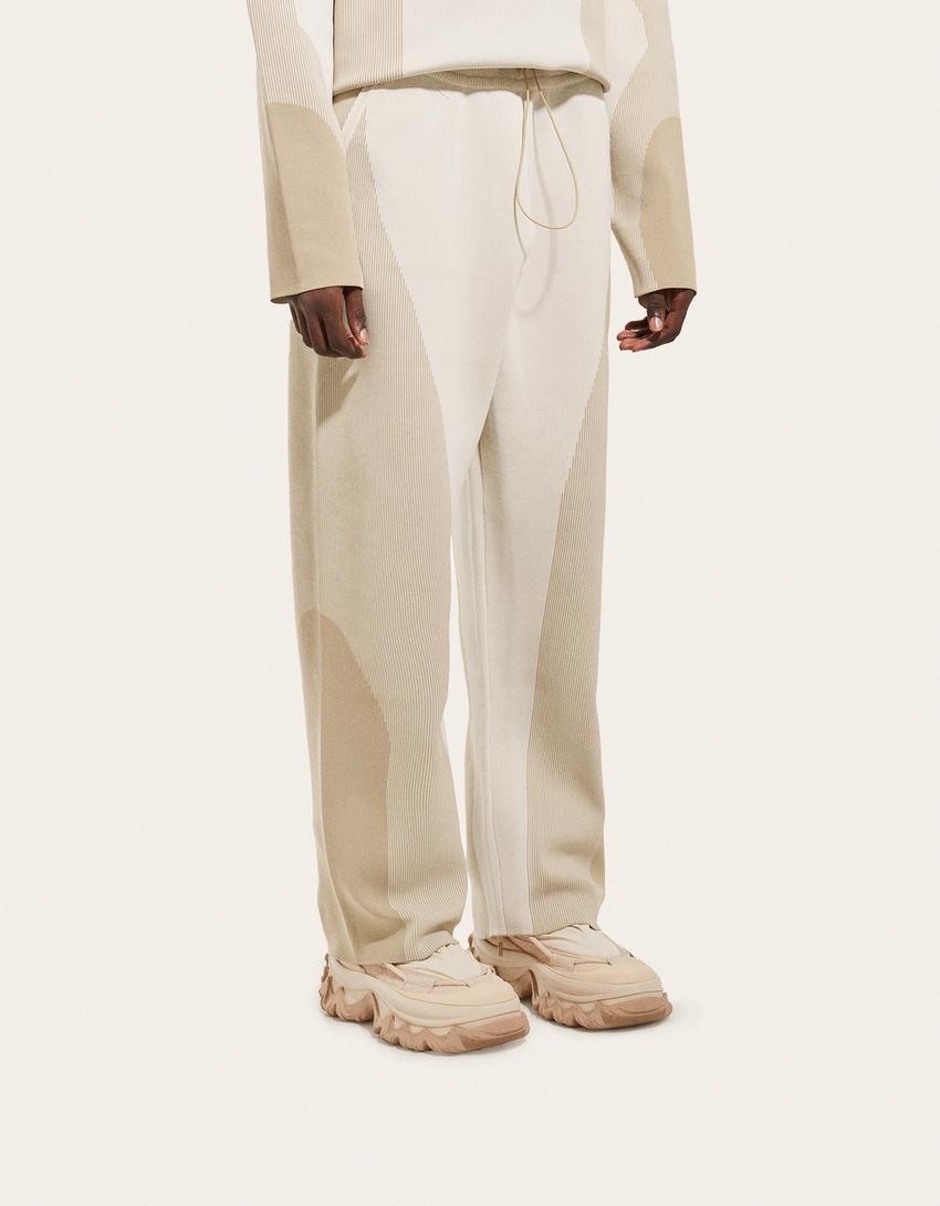 Bottines RAL7000STUDIO x Bershka à lacets-Sable-2