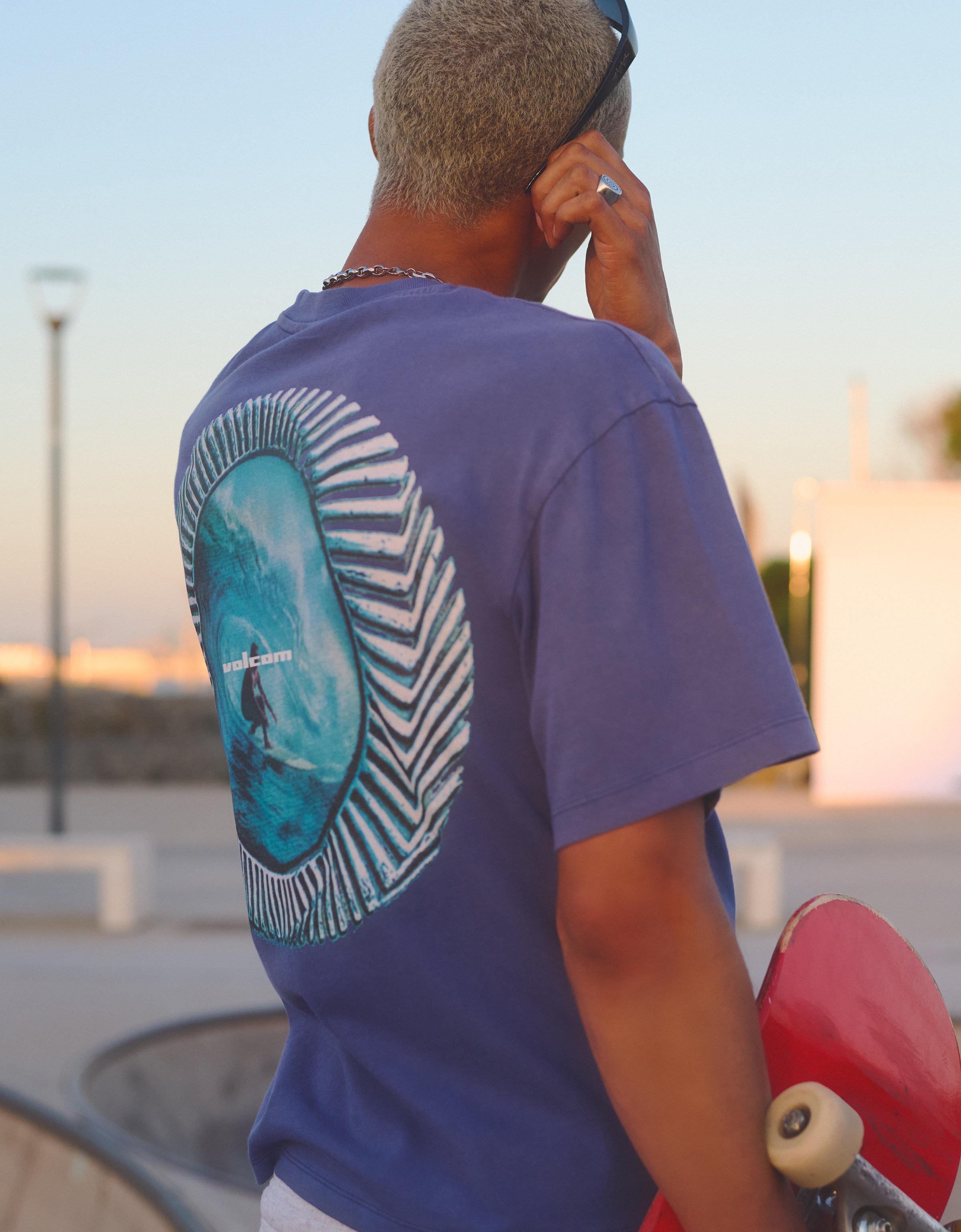 VOLCOM relaxed fit T-shirt — Light blue
