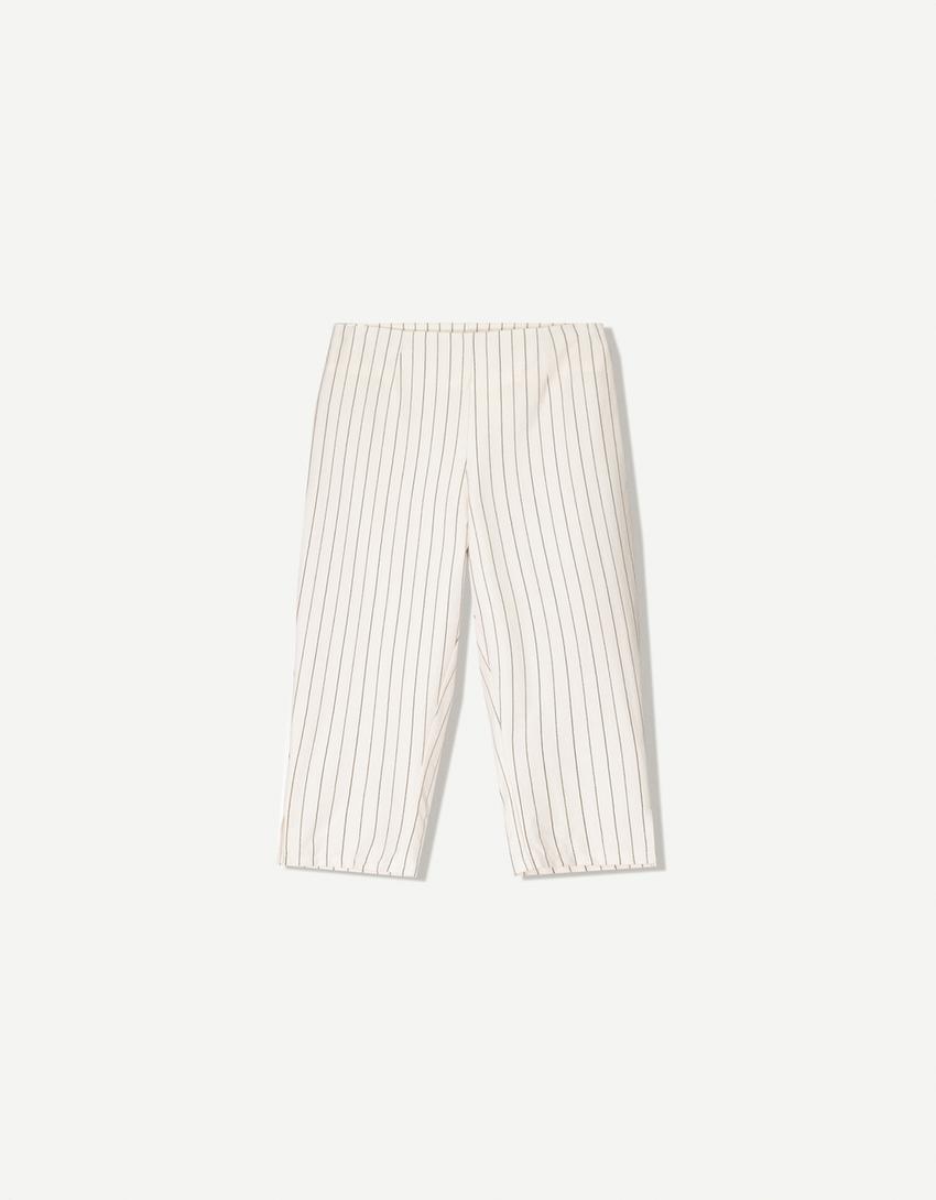 Top and capris set-White / Black-5