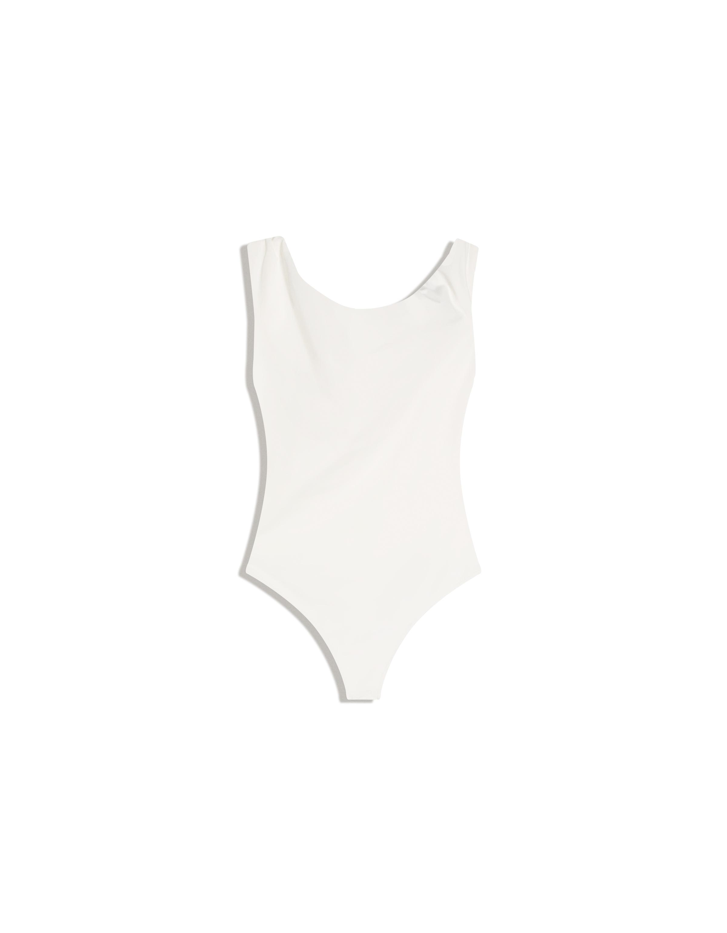 Asimetrik büzgülü askılı body - Görsel 7