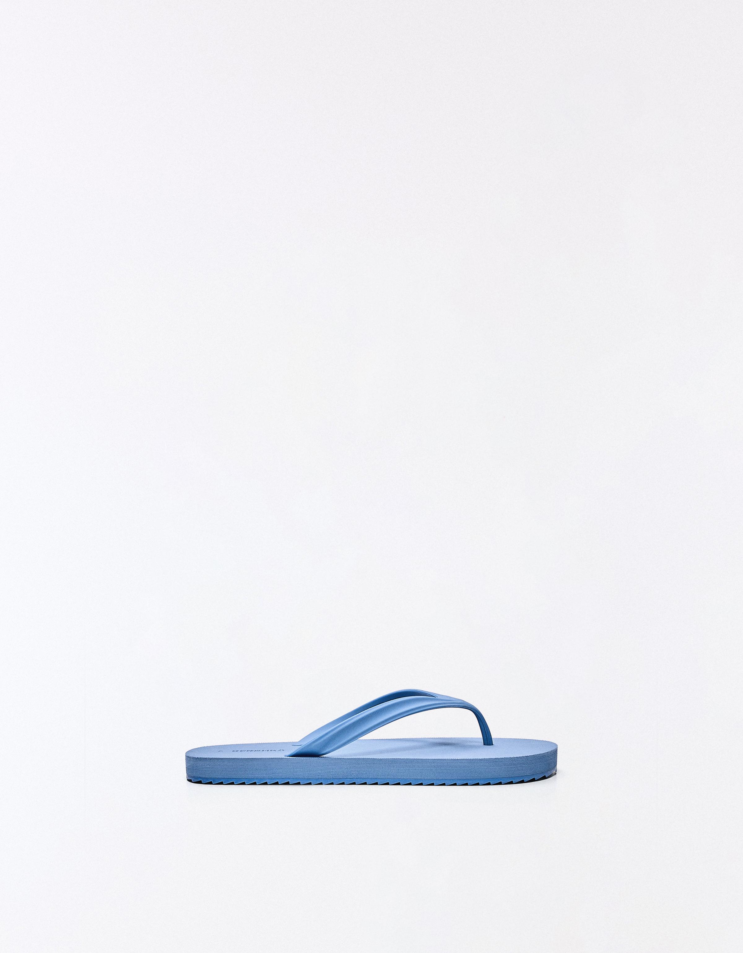 Bershka Sandales Basiques Entre-Doigts Homme 43 Bleu