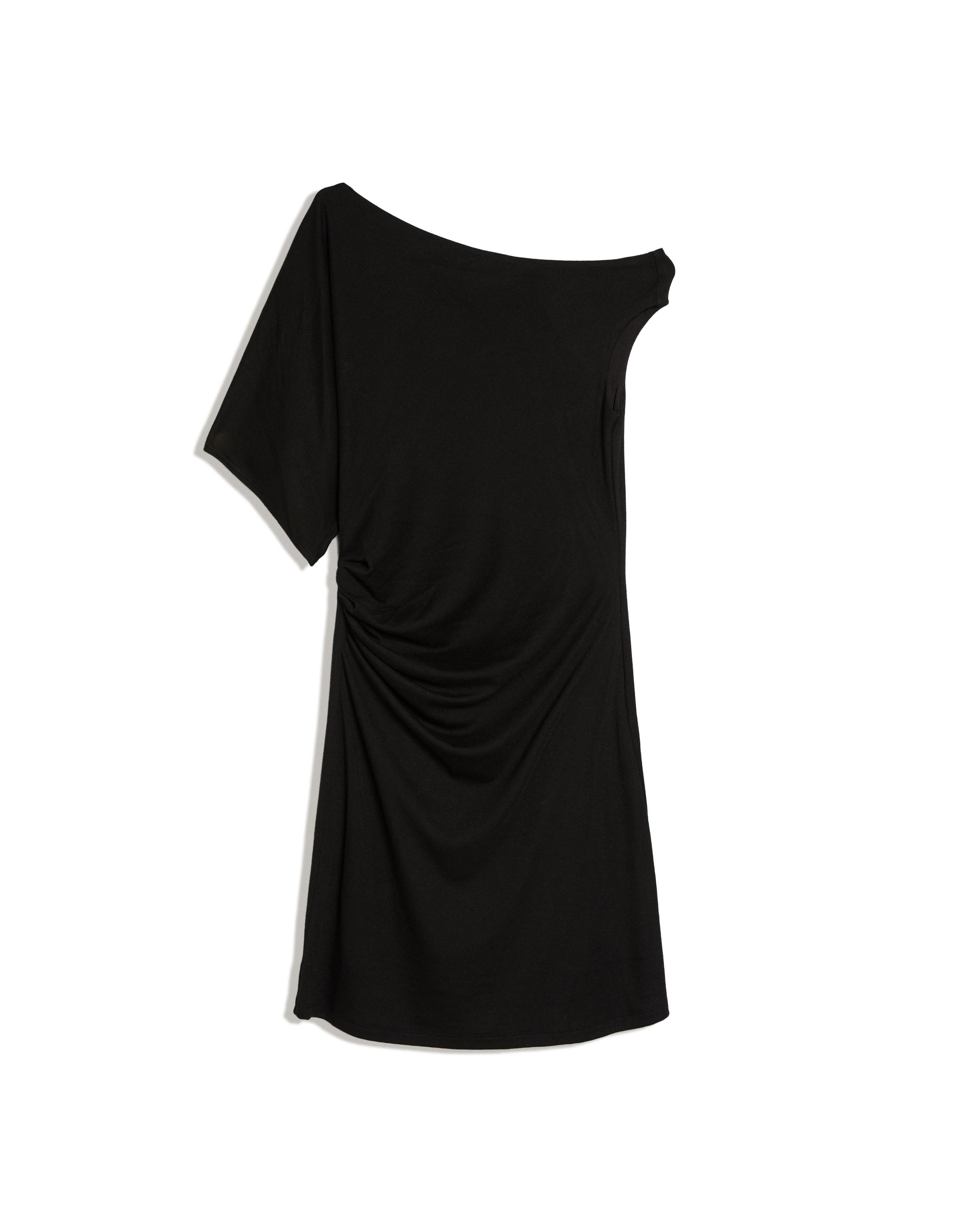 Asimetrik çizgili mini elbise - Görsel 33