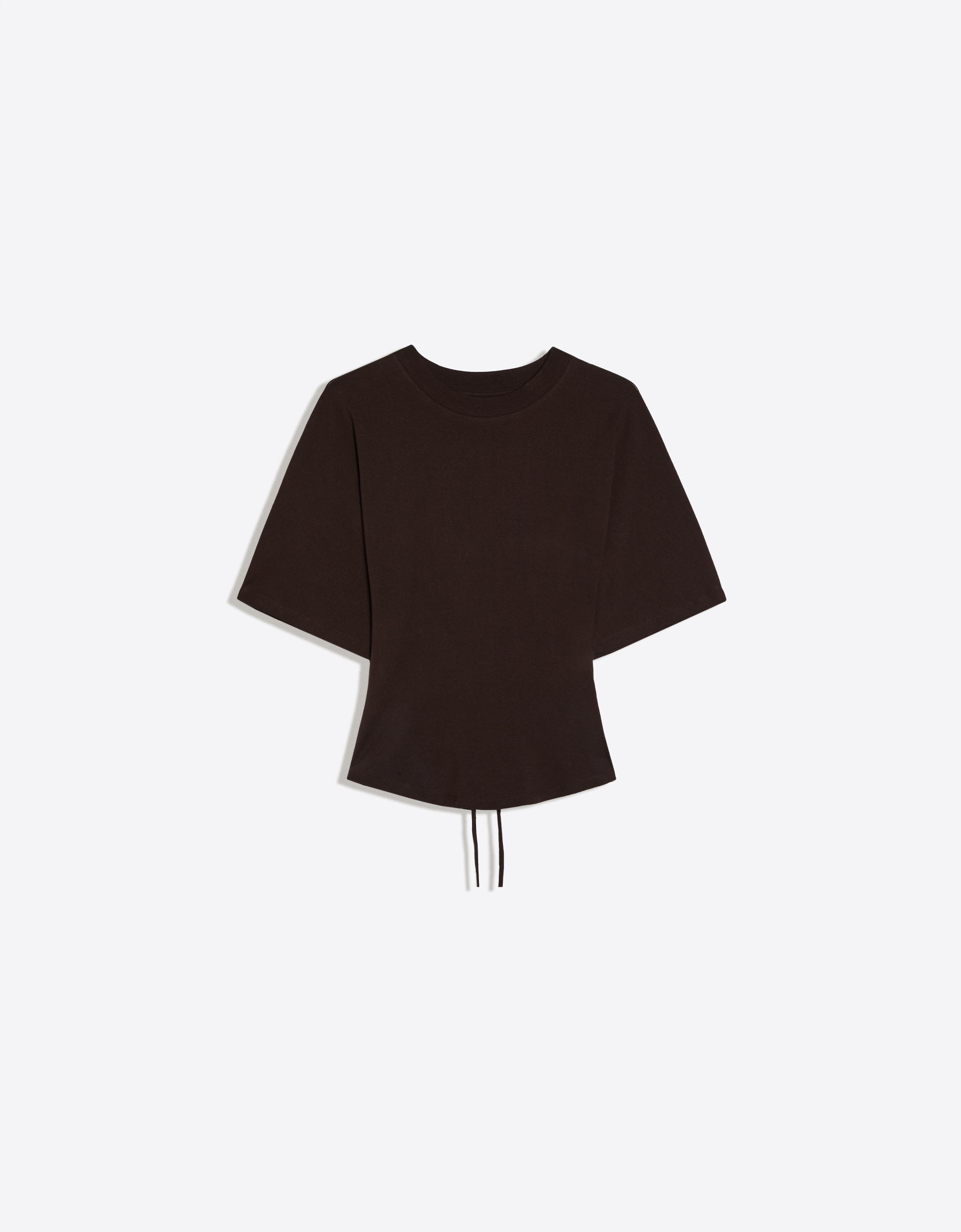 Short-sleeved corset T-shirt — Brown