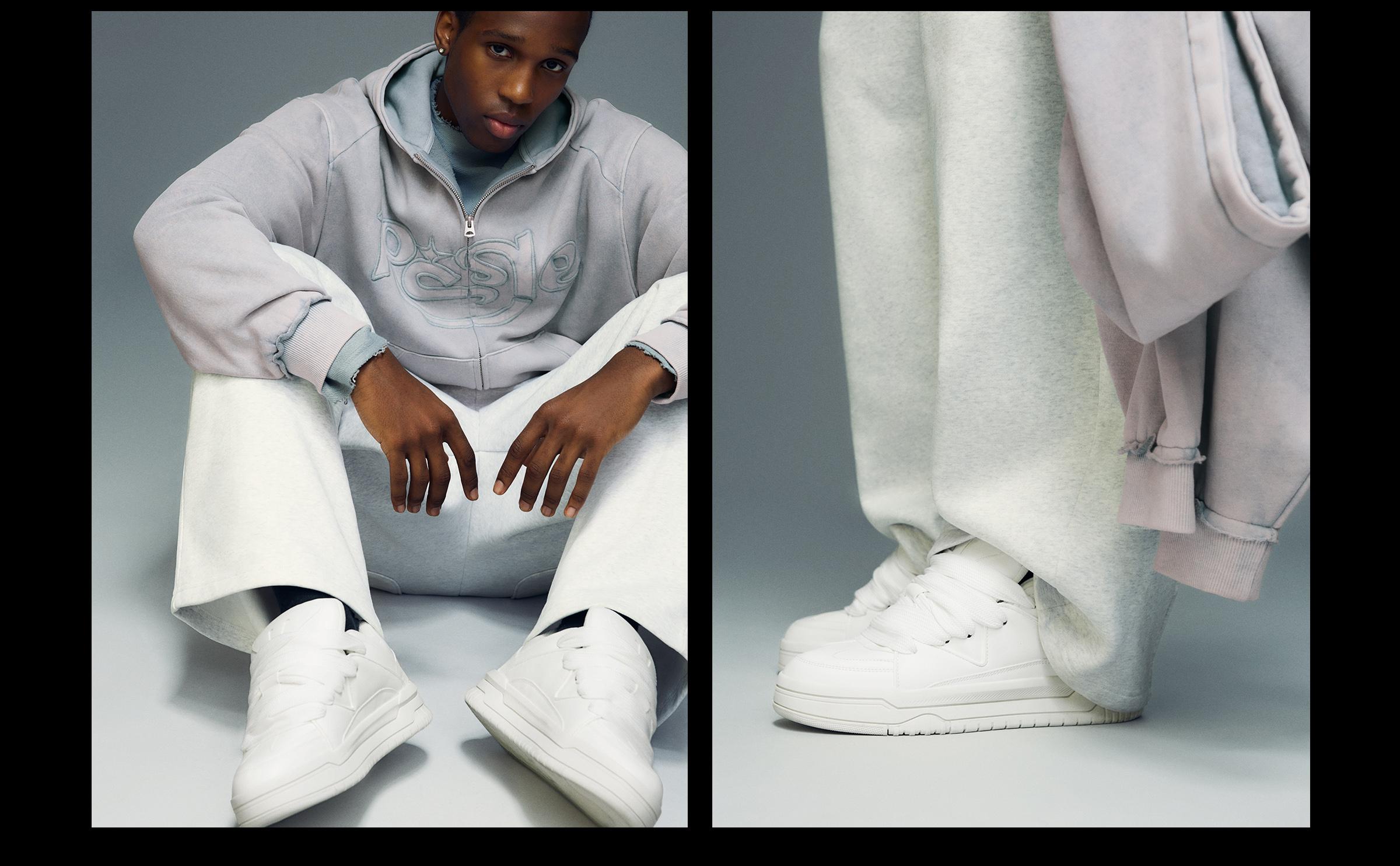 Kalın tabanlı kaykay ayakkabısı - Görsel 48