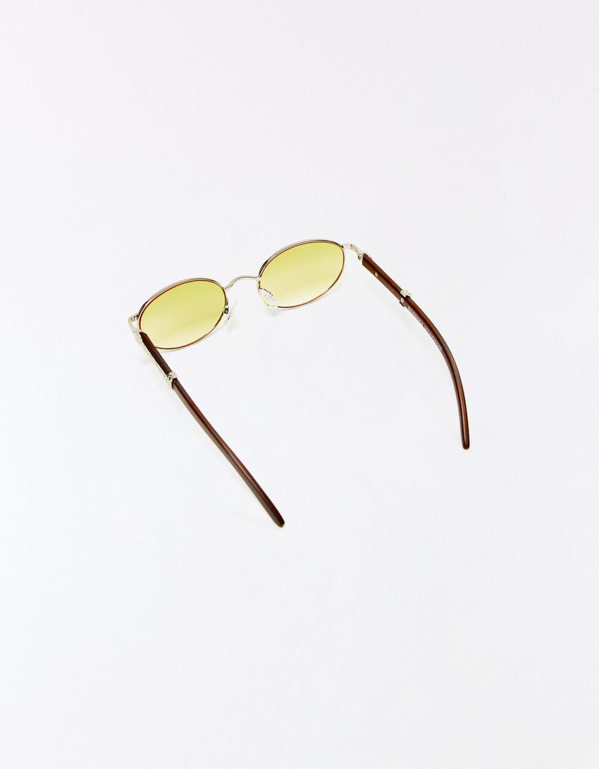 Oval sunglasses-Yellow
