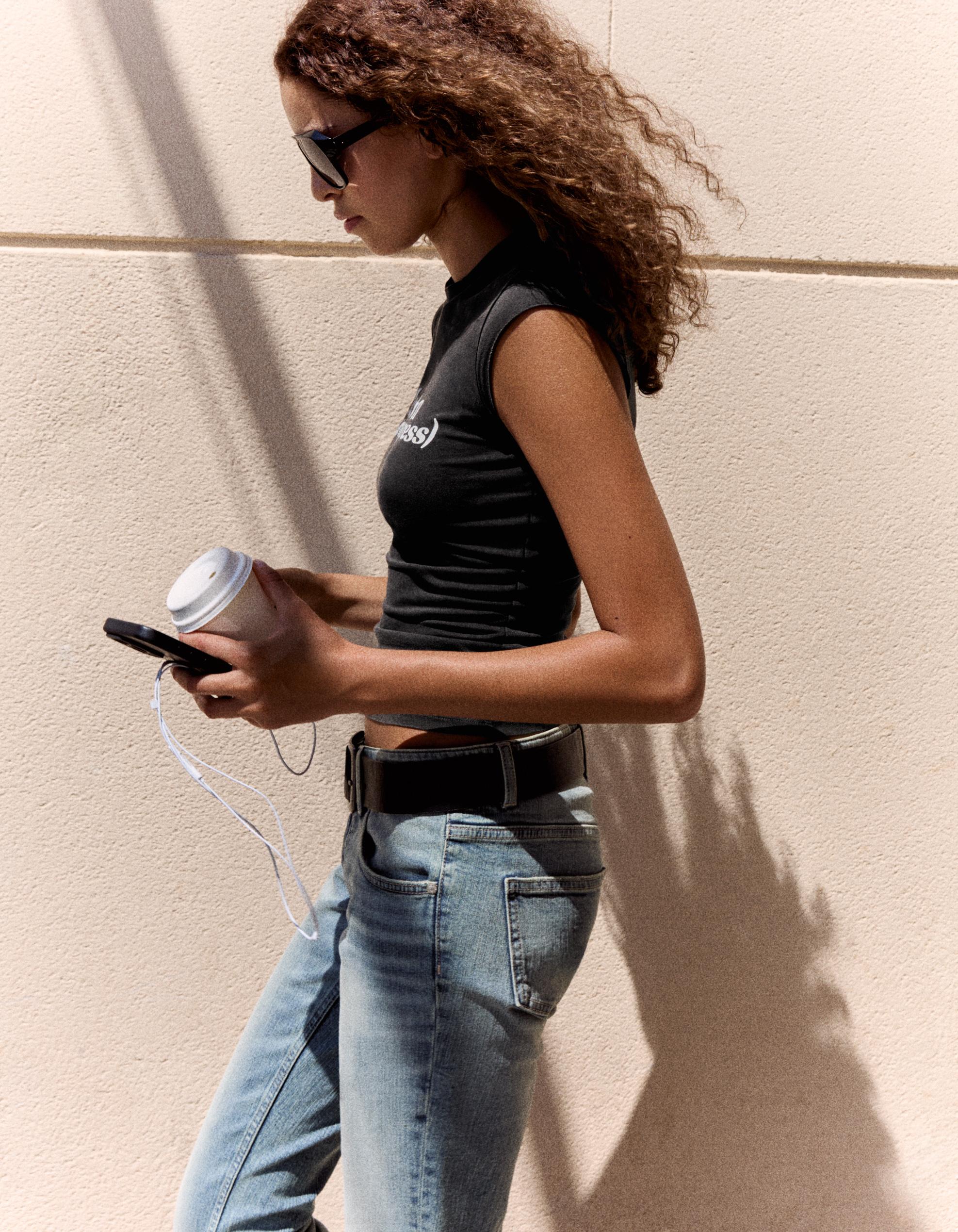 Regular fit print T-shirt — Dark grey