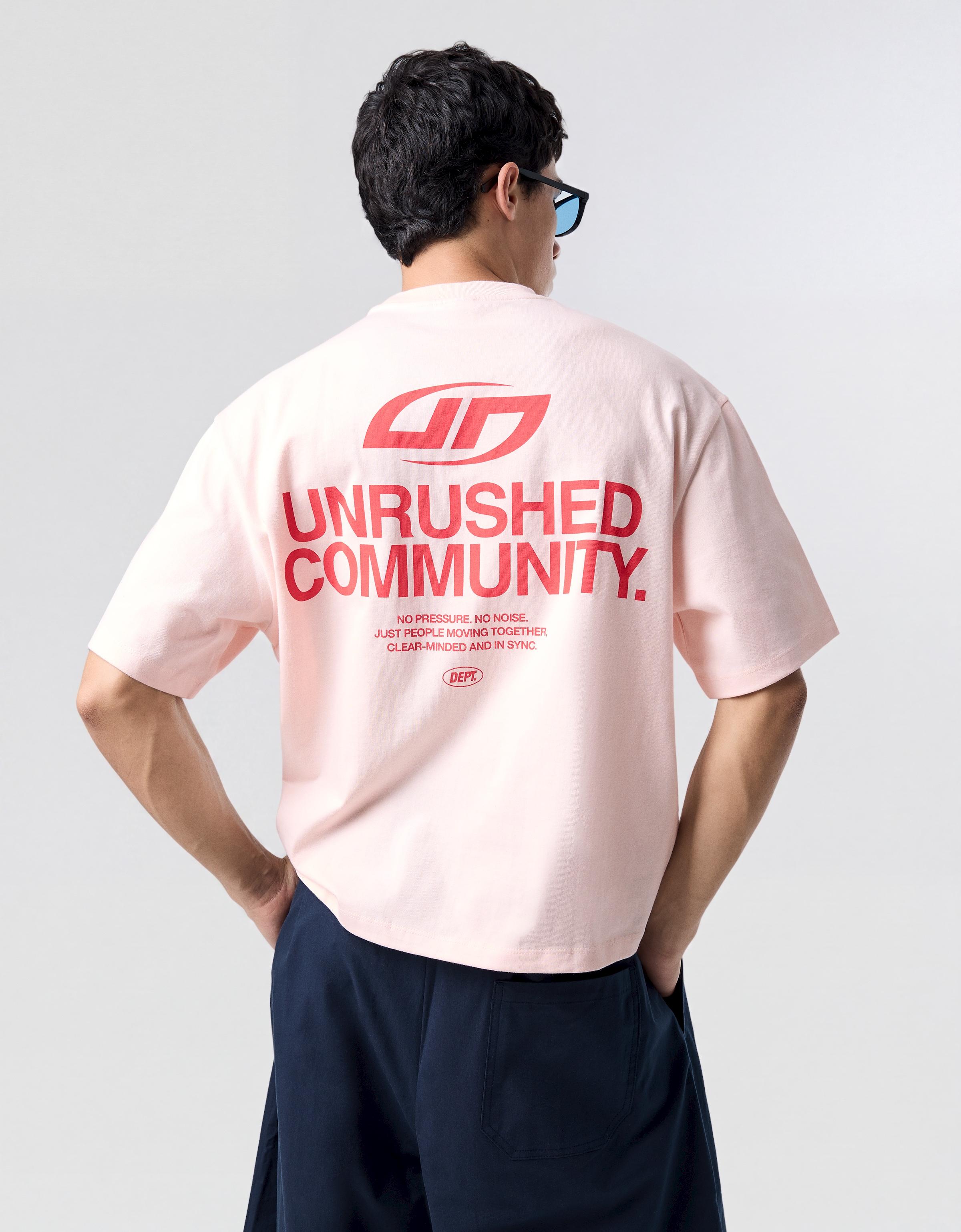 Boxy street lettering T-shirt — Pink
