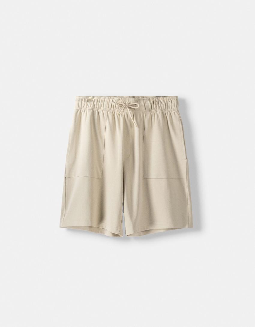 Bermuda interlock-Beige-4