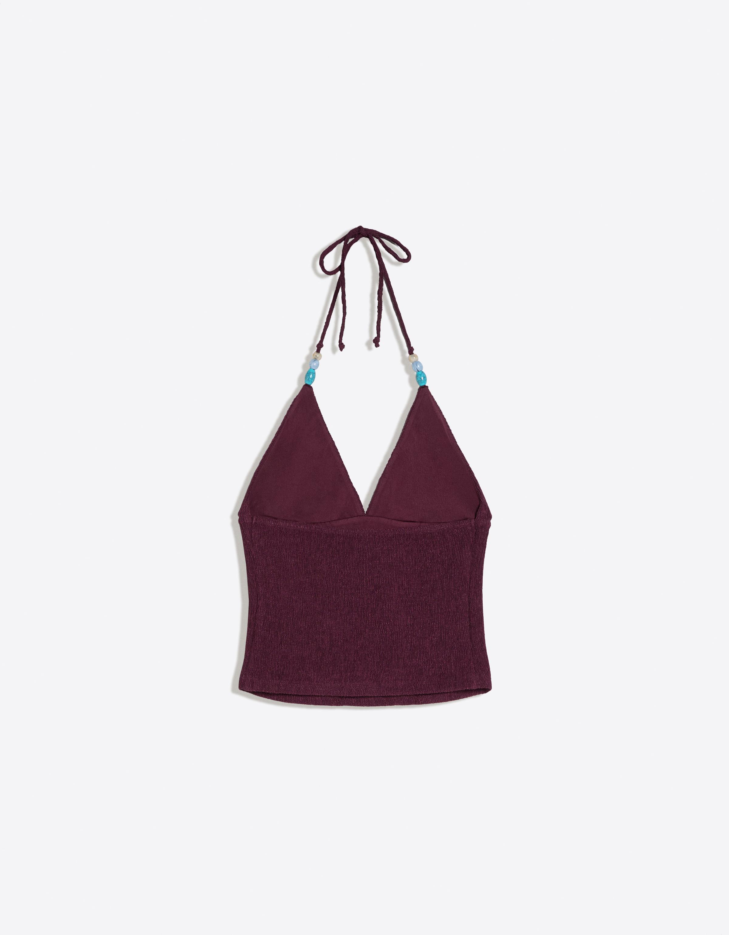 Rustic halter top — Violet