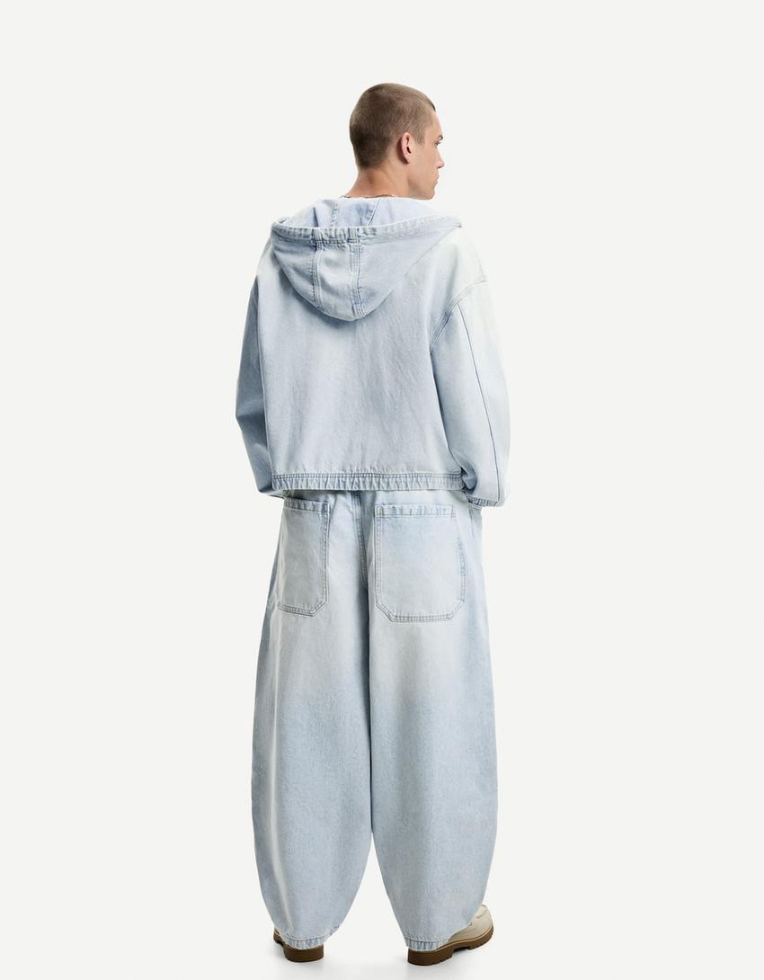 Ensemble veste et jean-Bleu clair-1