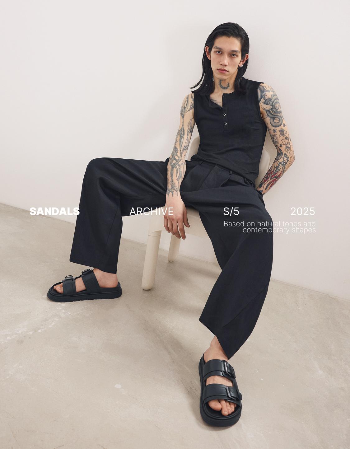 Buckled sandals