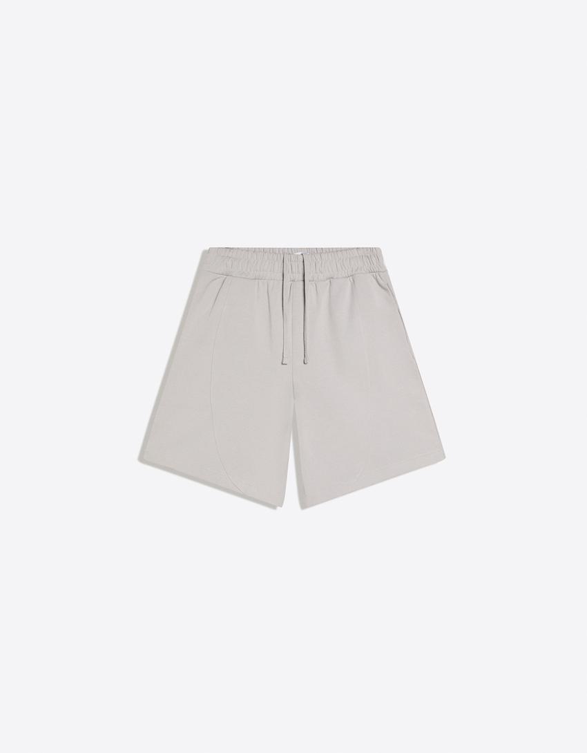 Interlock Bermuda shorts-Grey