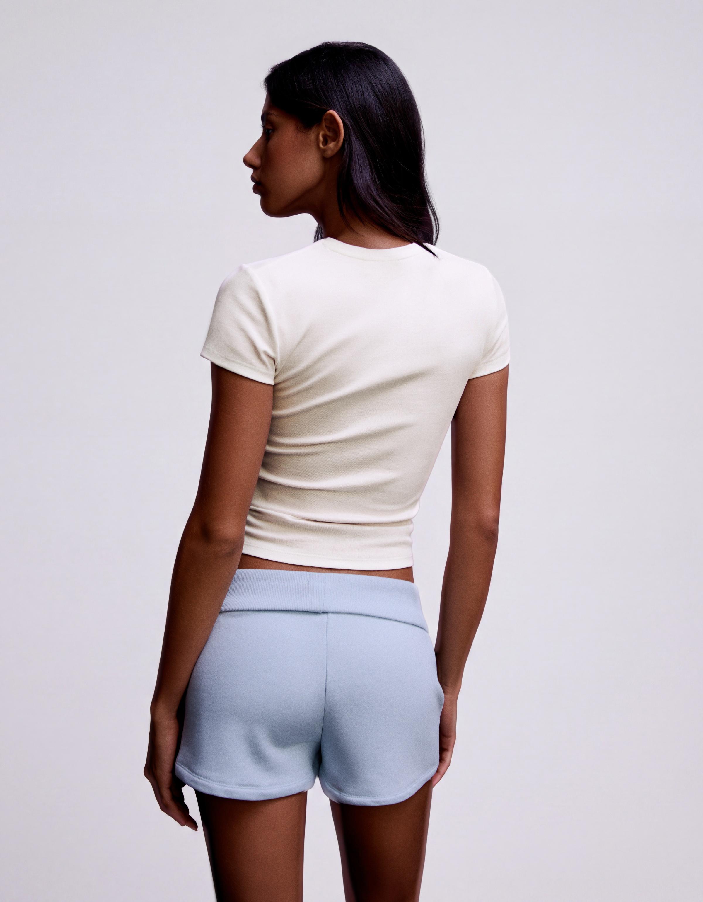 Fitted printed T-shirt — Off white