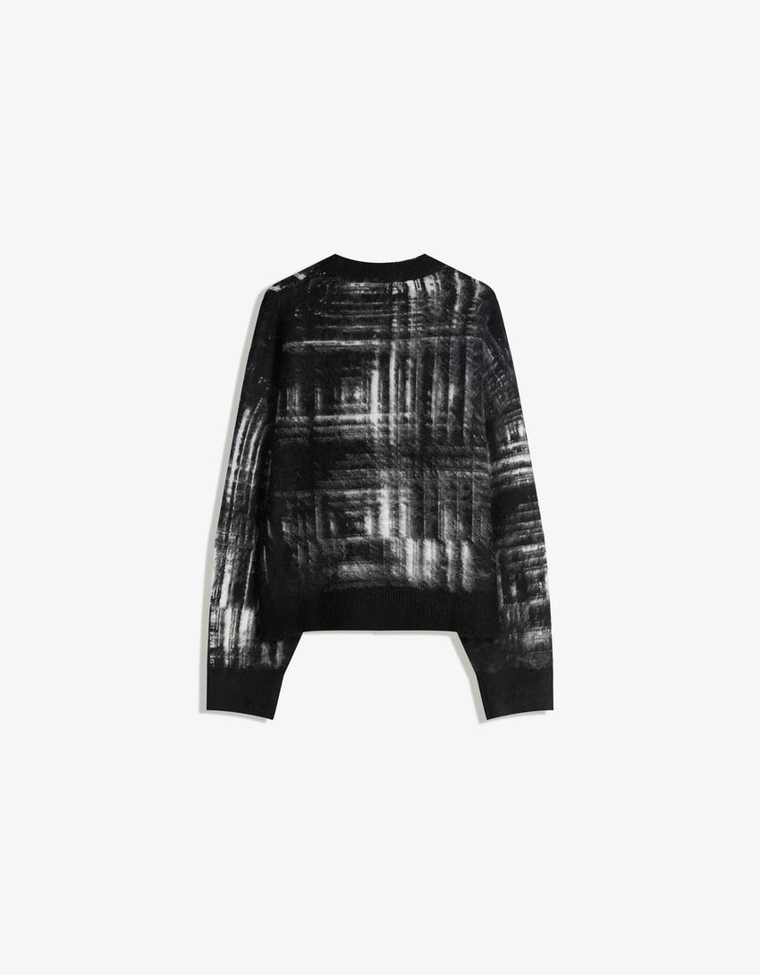 Pull imprimé brush-Noir