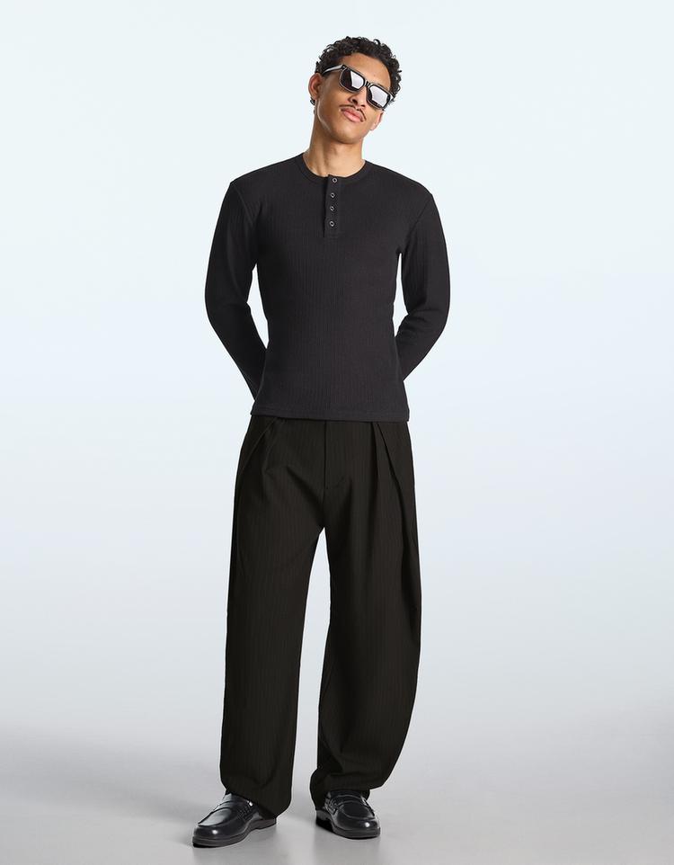 Super baggy fit pensli tailored pantolon