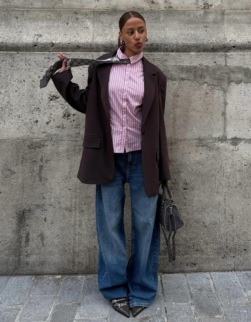 Corbata cuadros-Gris