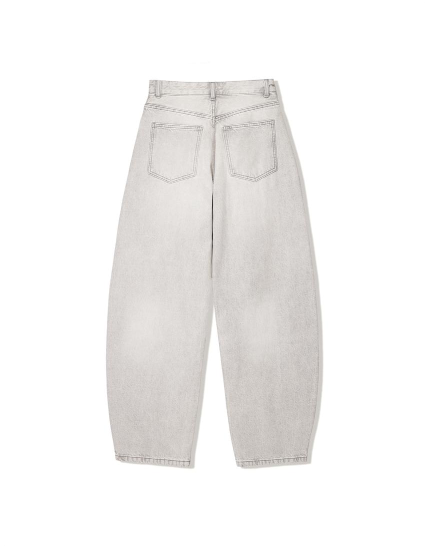 Jeans wide leg barrel-Cinza-5