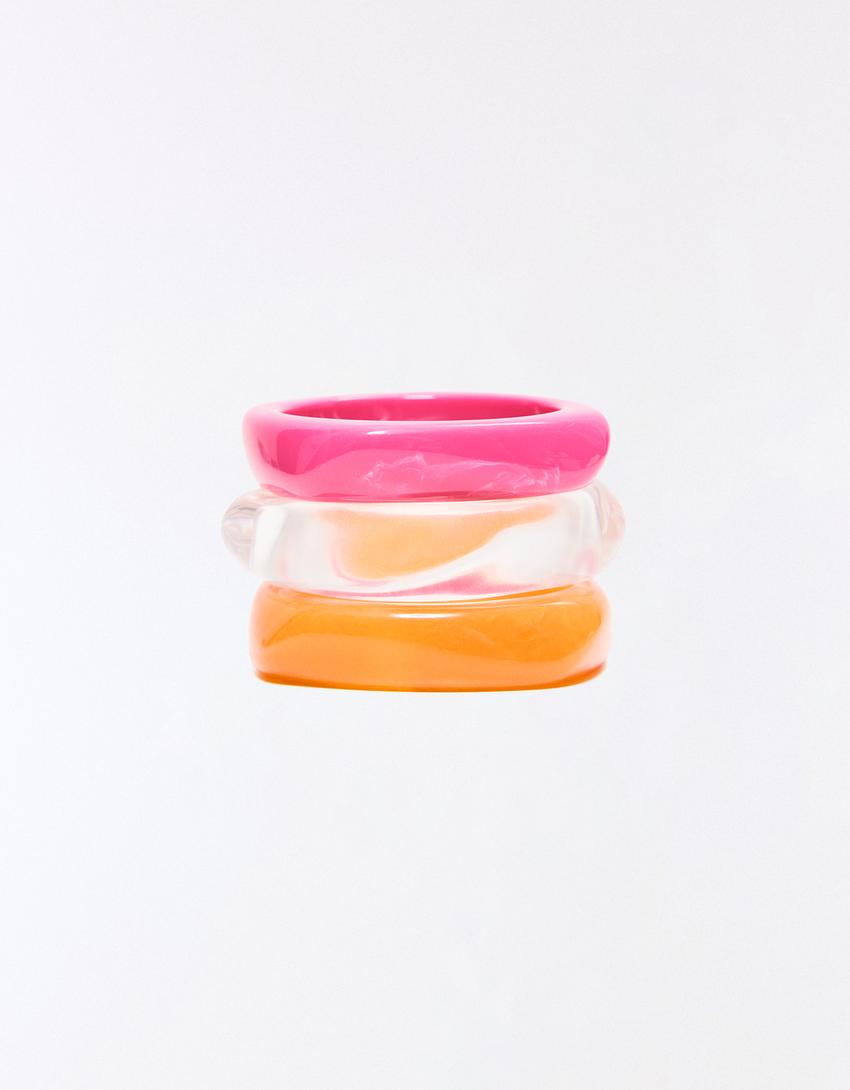 Set gelang resin-Oranye
