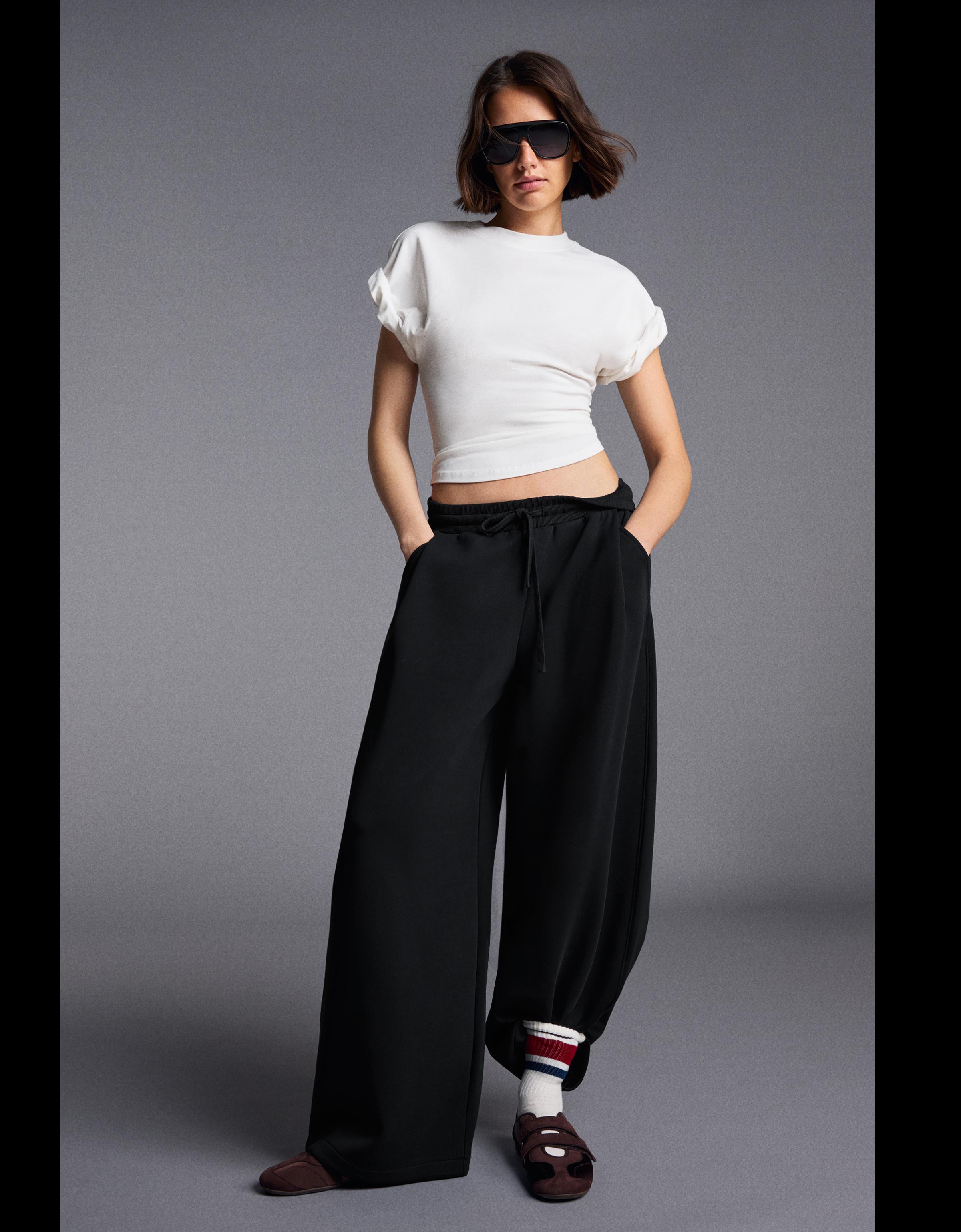 Barrel trousers — Black