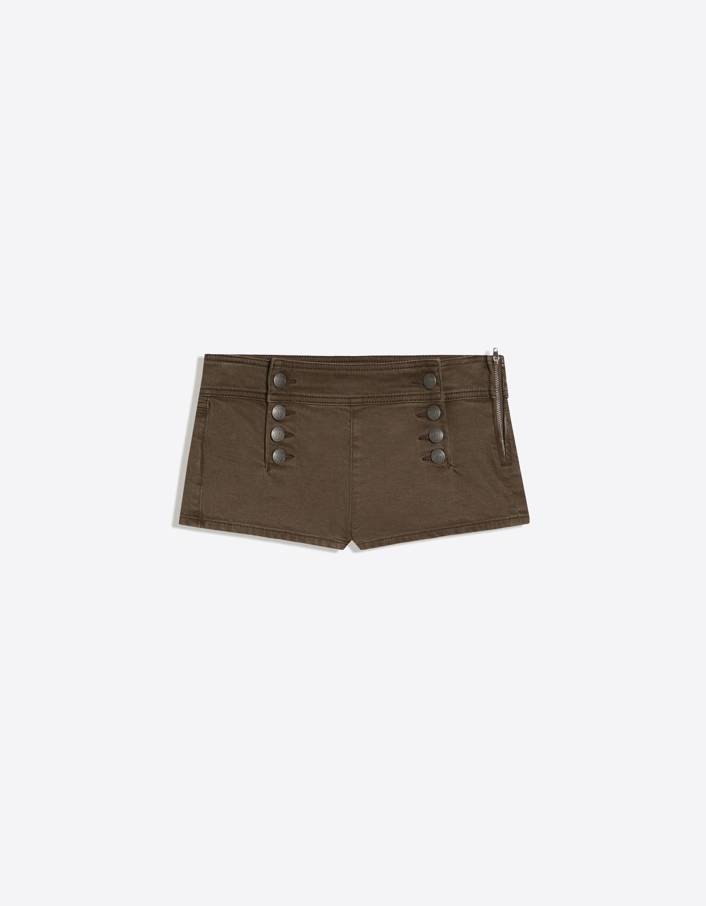 Bershka Mini düğmeli şort
