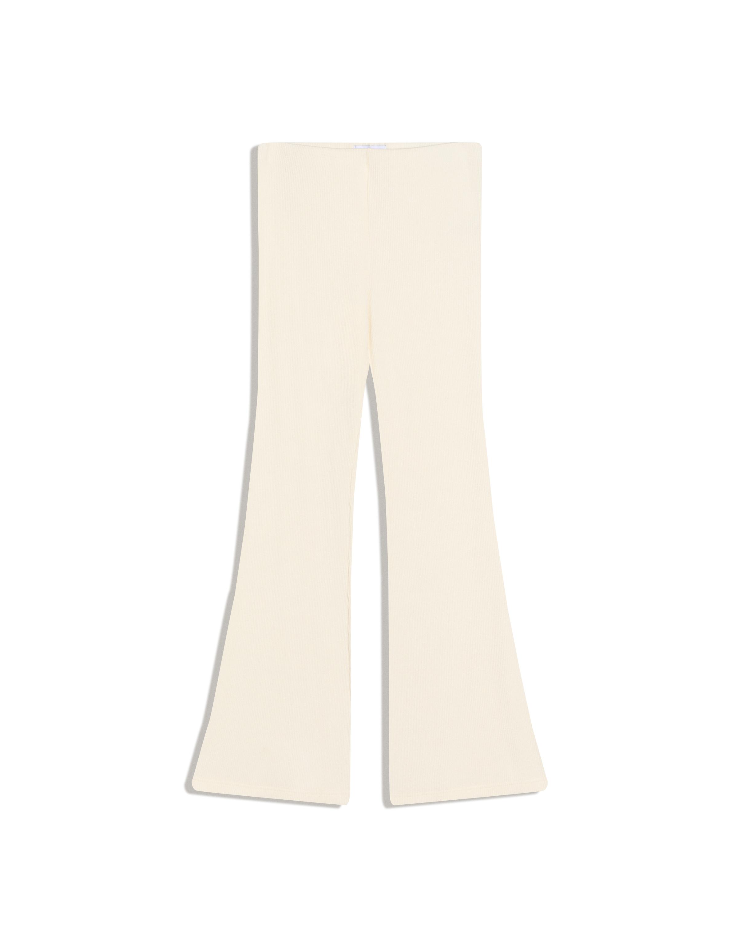 Yumuşak dokulu flare fit pantolon - Görsel 32