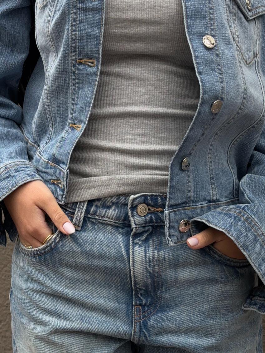 Denim jacket-Light blue