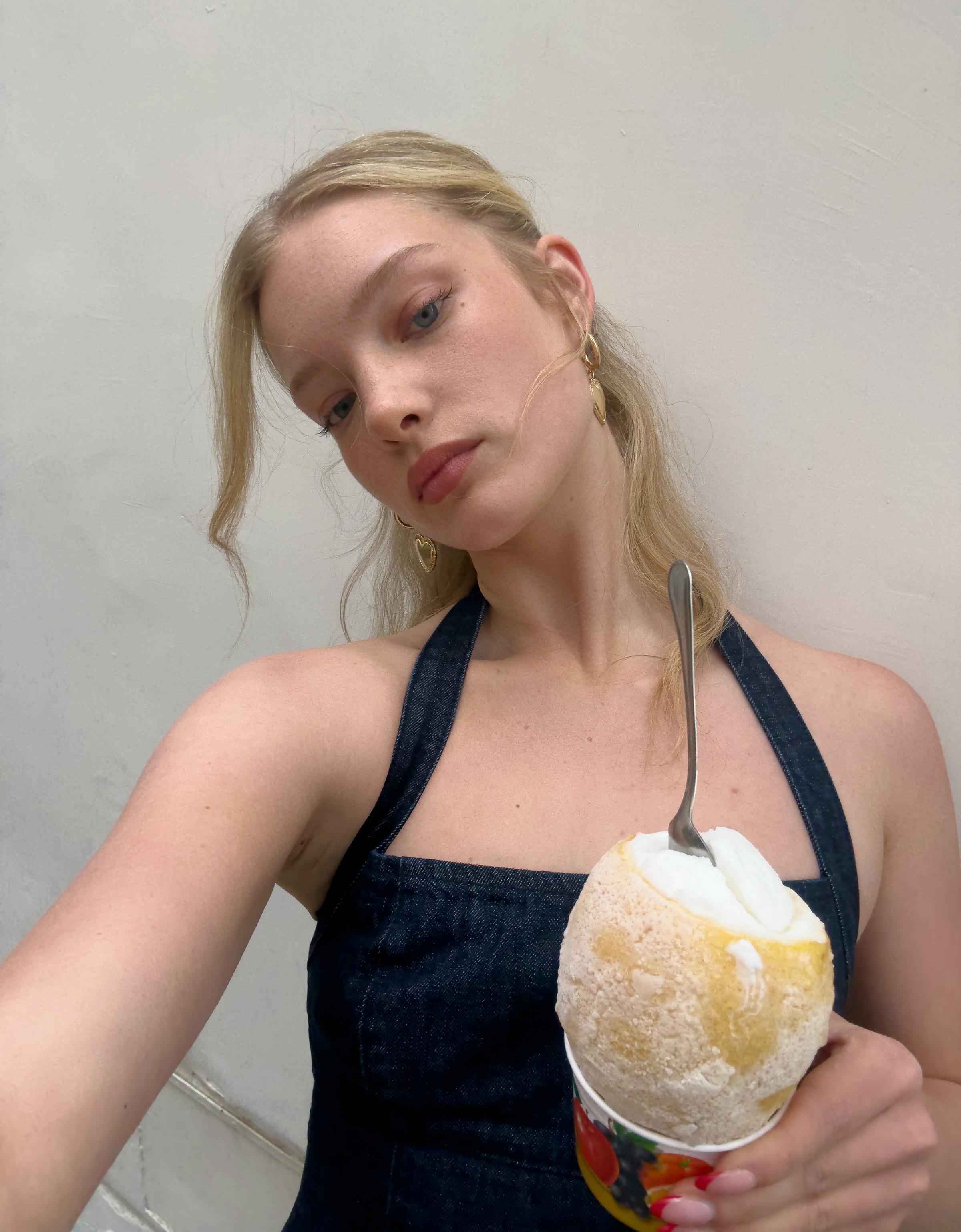 Denim balloon mini dress - Dresses and Jumpsuits - Women