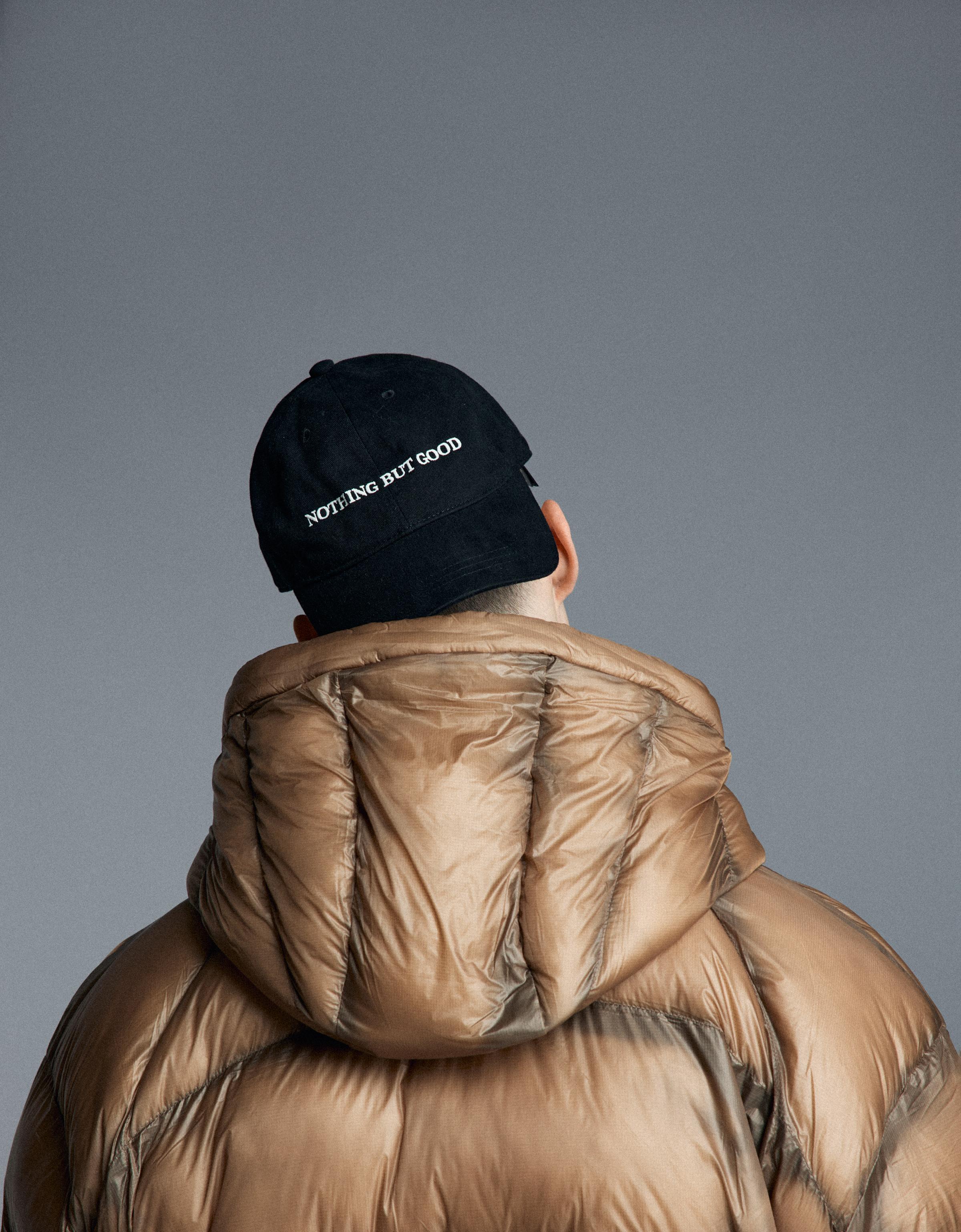 Quilted translucent-effect jacket — Camel