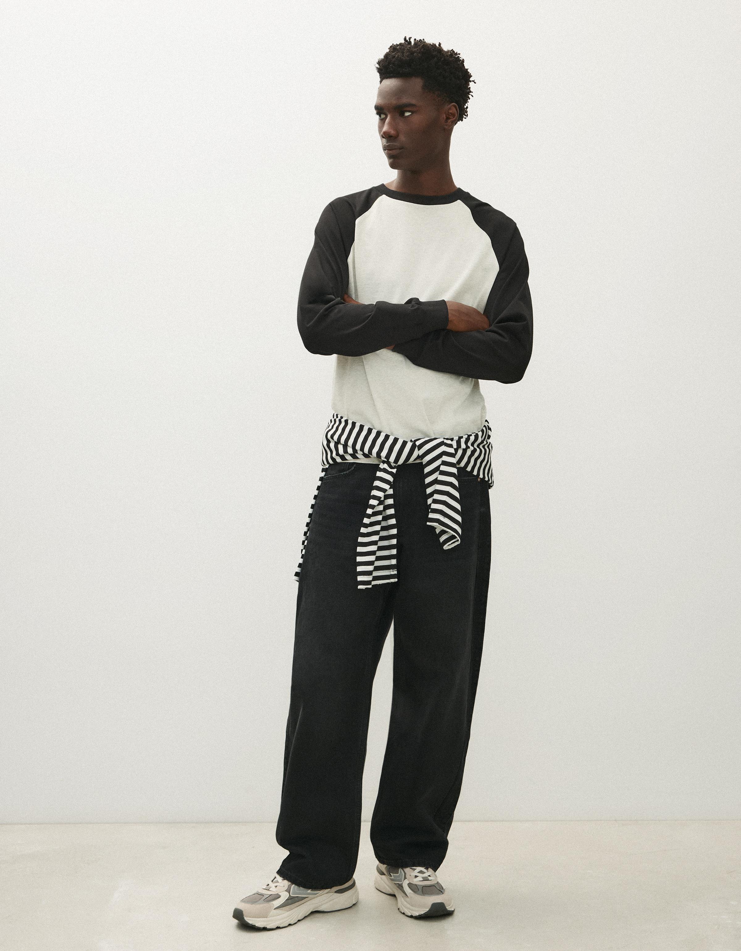 Loose fit jeans — Black