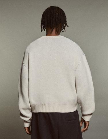 Graphic jacquard jumper — Stone 2