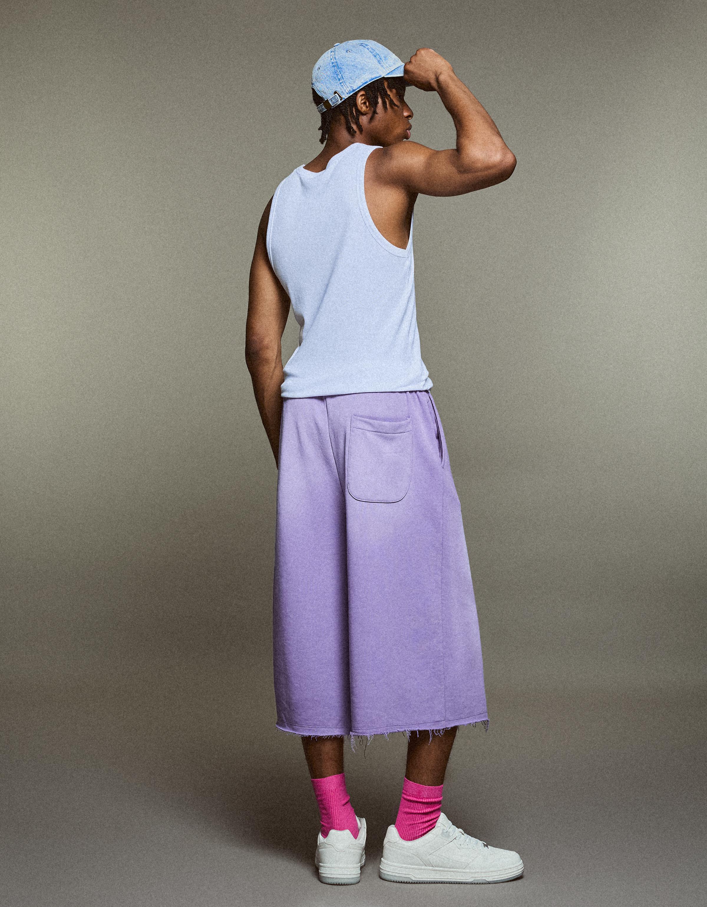 Jersey jort Bermuda shorts — Violet