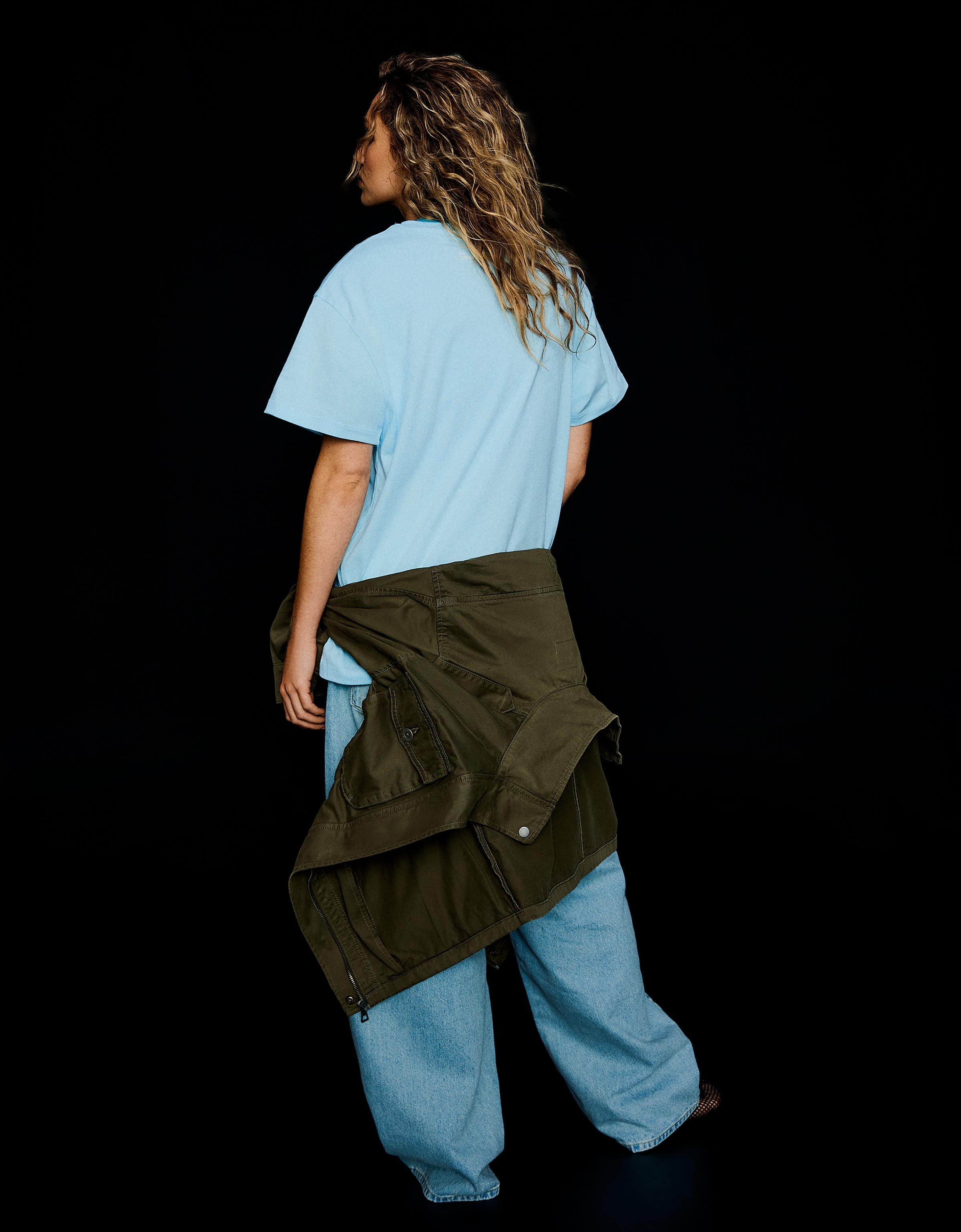 THE OFFICE print short sleeve T-shirt — Light blue