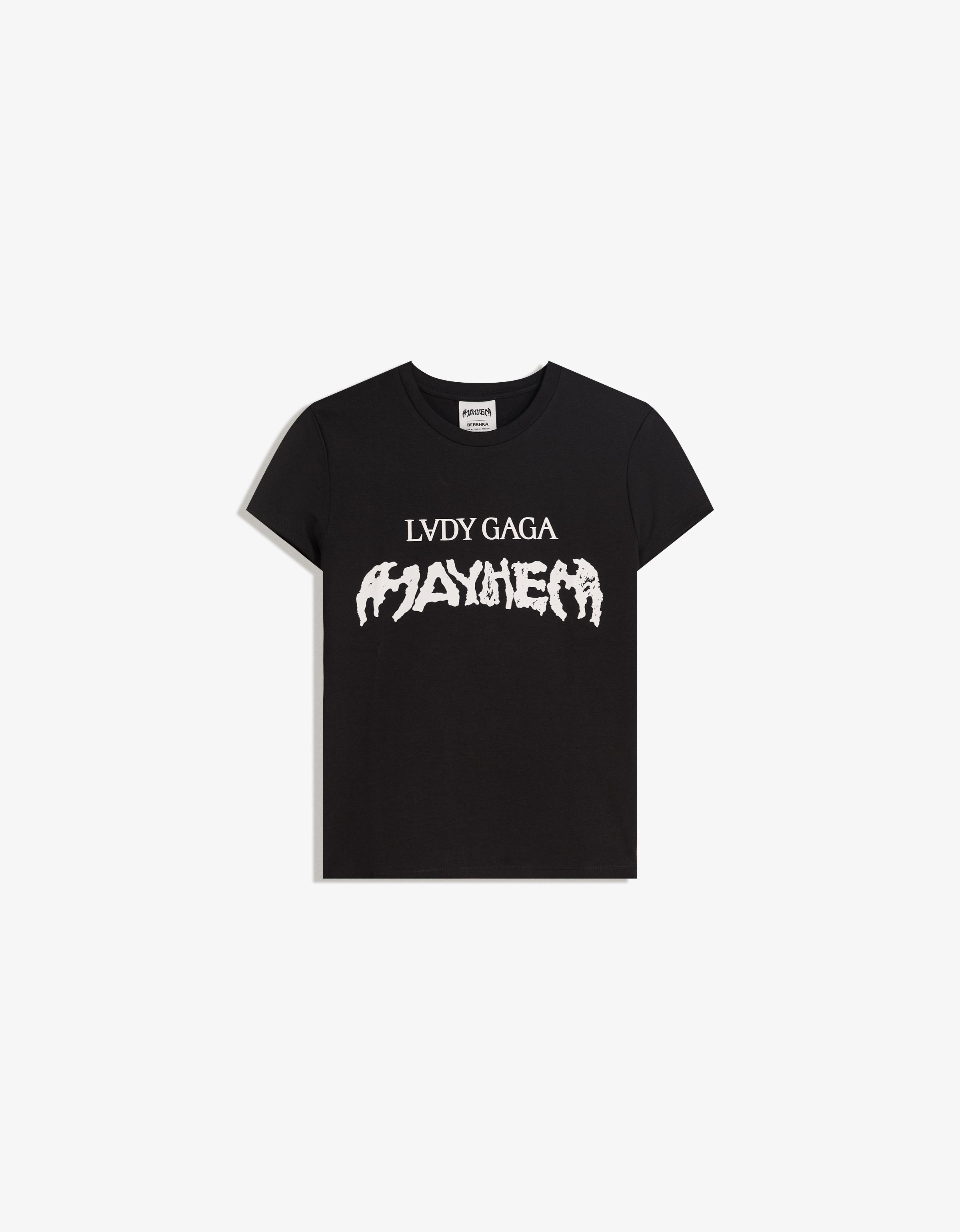 Lady Gaga print short sleeve T-shirt - Women | Bershka