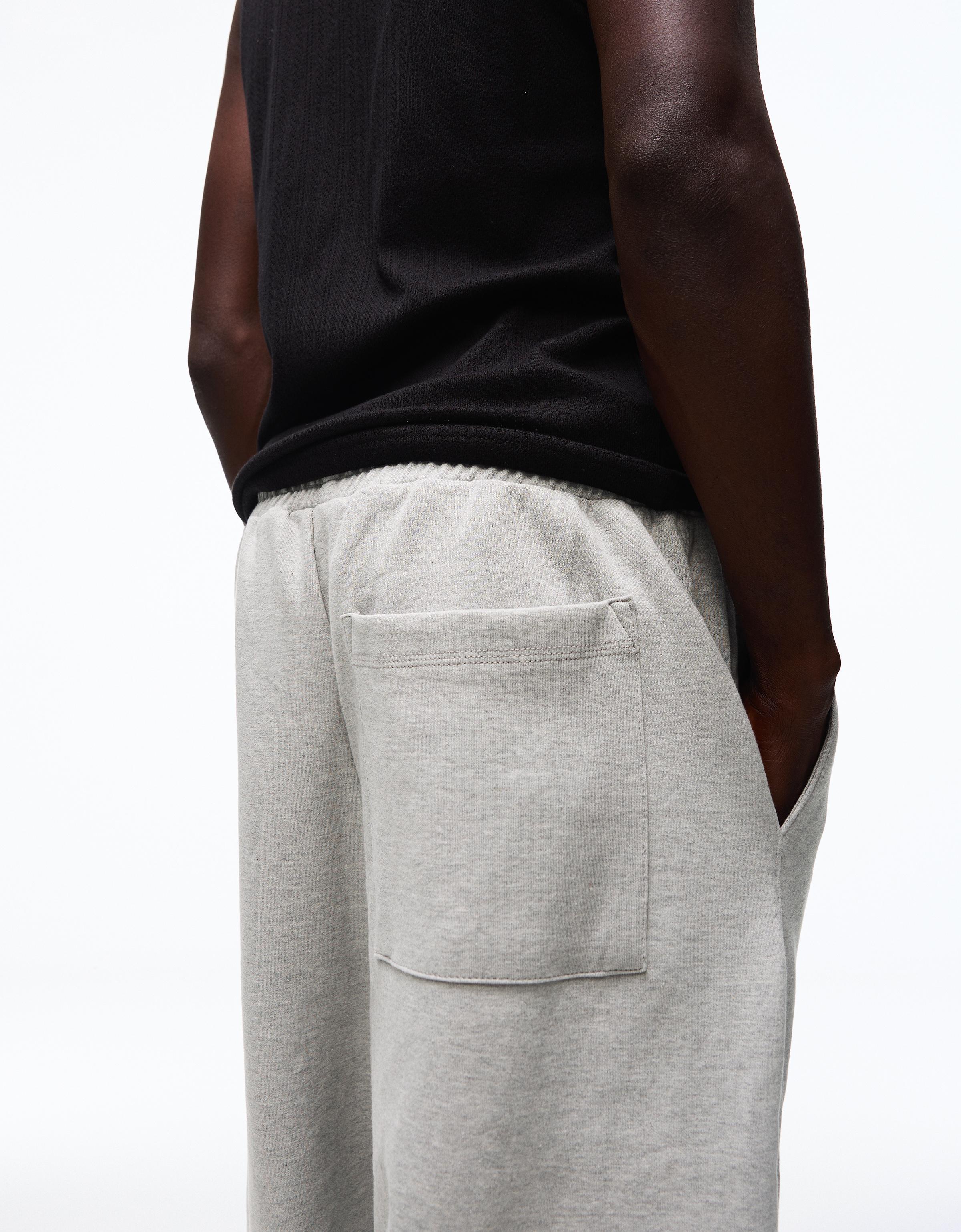 Interlock balloon trousers — Grey