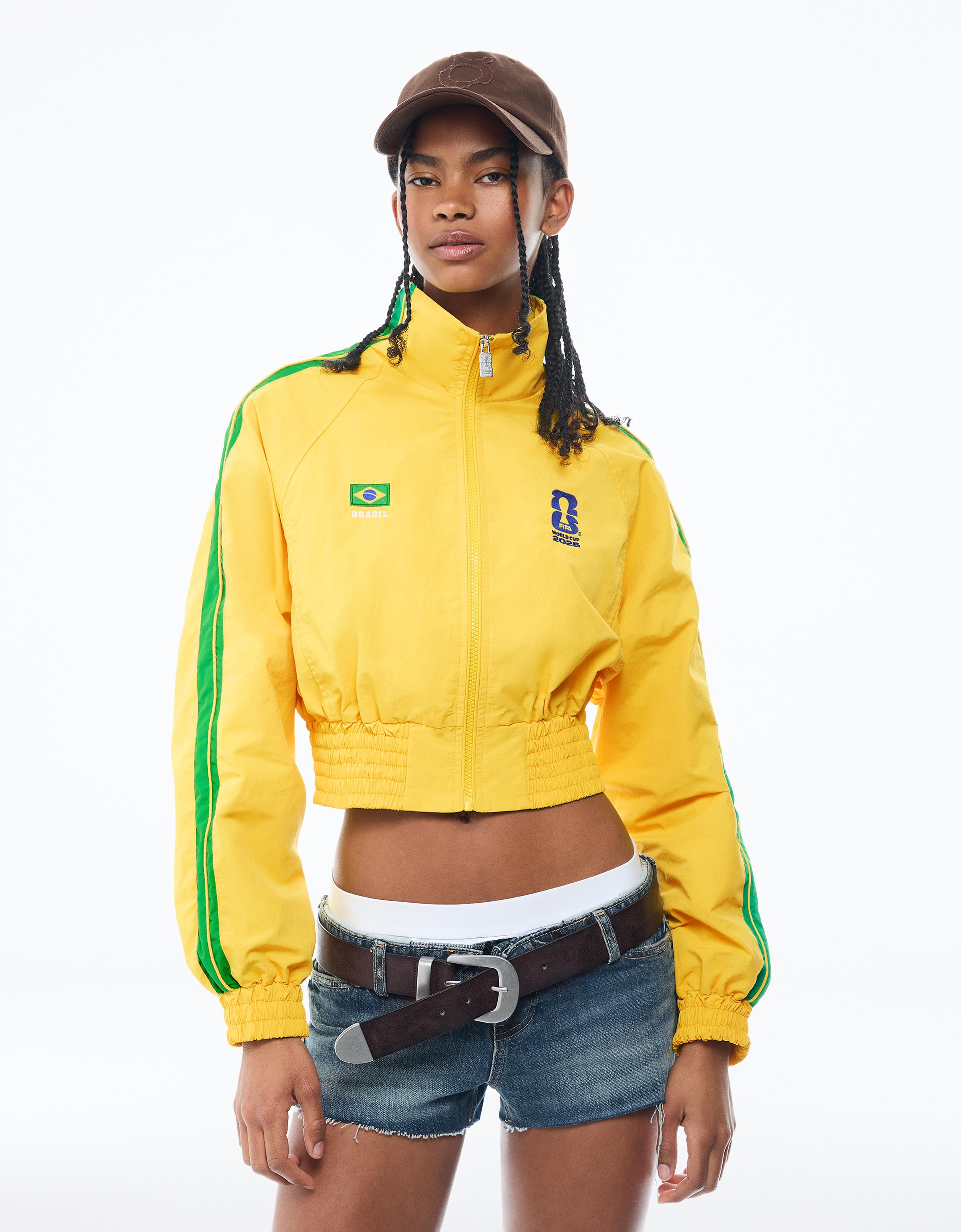 Cazadora Nylon Brasil Fifa World Cup™ Mujer M Amarillo