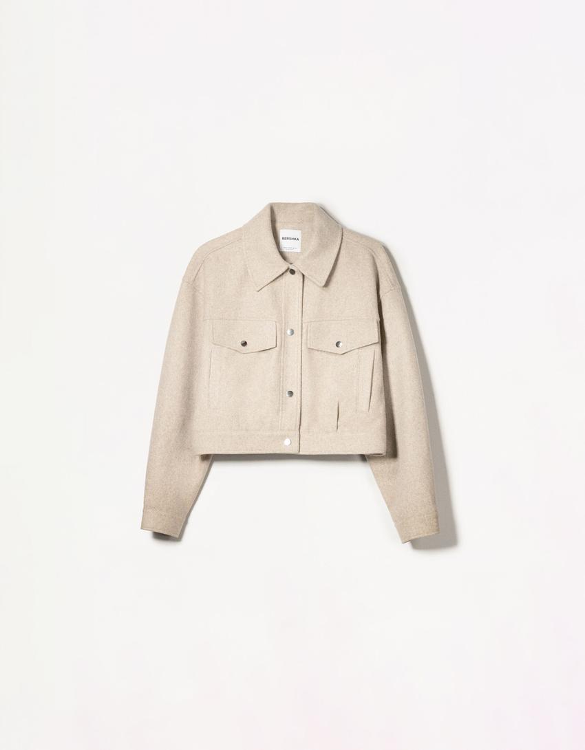 Cazadora trucker-Camel