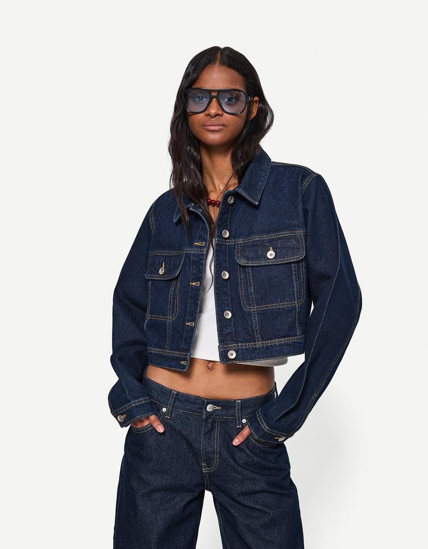 Jacket and boyfriend jeans set-Морскосиньо-2