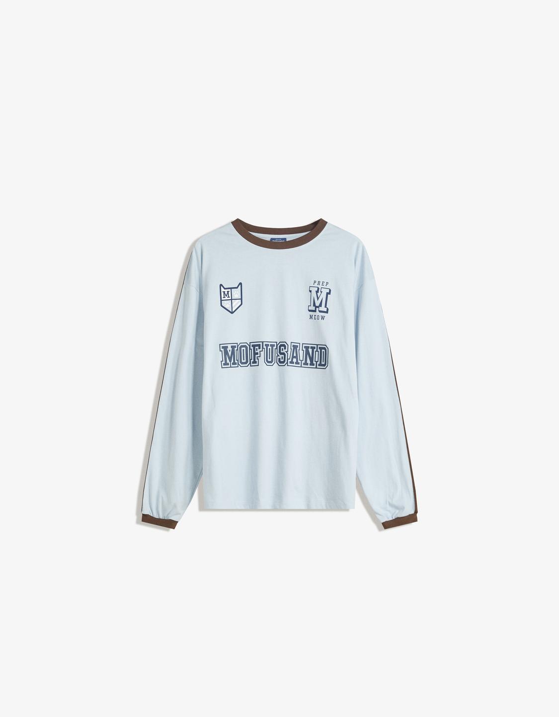 Mofusand print long sleeve T-shirt