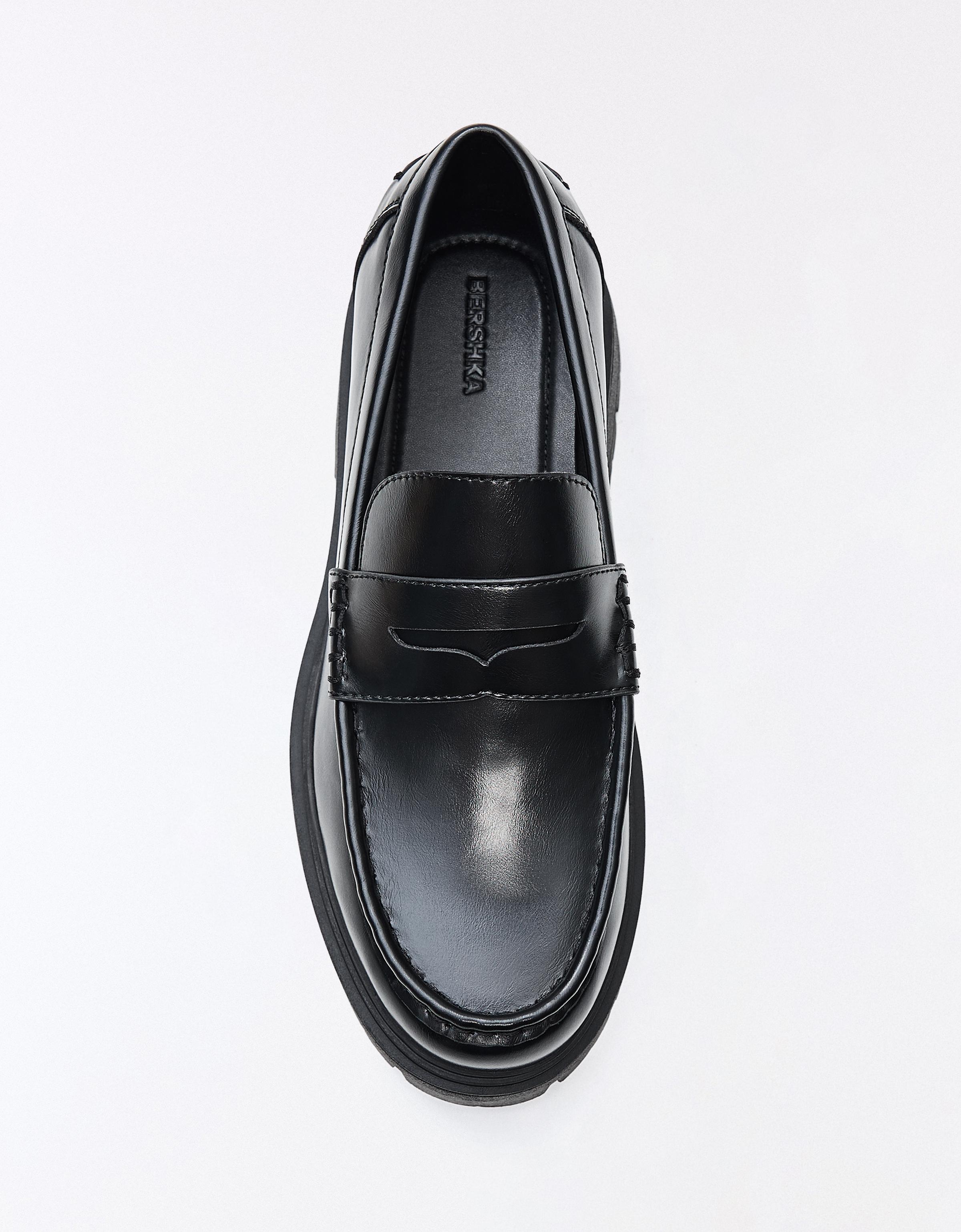 Penny loafers — BLACK