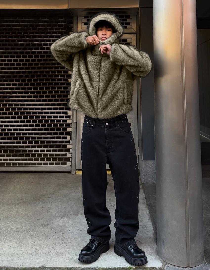 Džíny baggy s cvočky