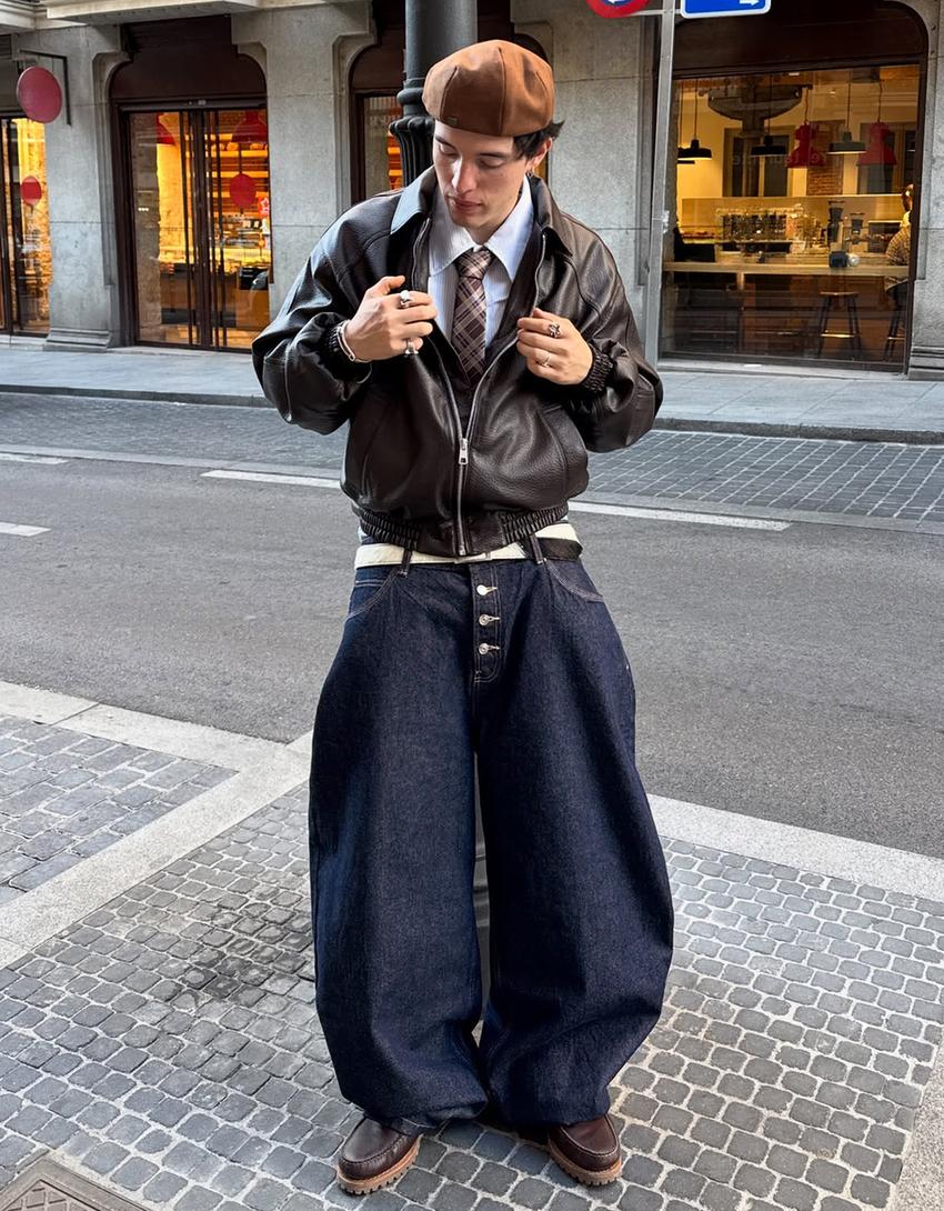 Jean barrel fit-Denizci mavisi