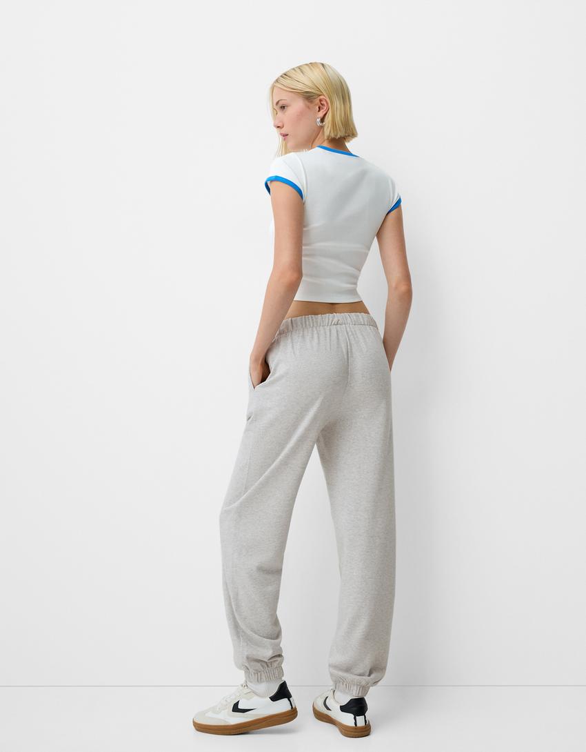 بنطلون رياضي بلش-رمادي-2