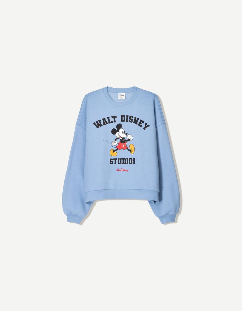 Sudadera Mickey Mouse print-Azul claro-3