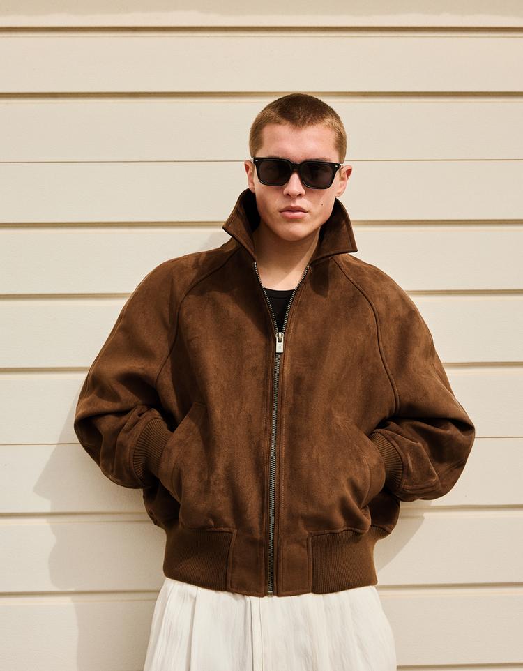 Süet görünümlü ceket